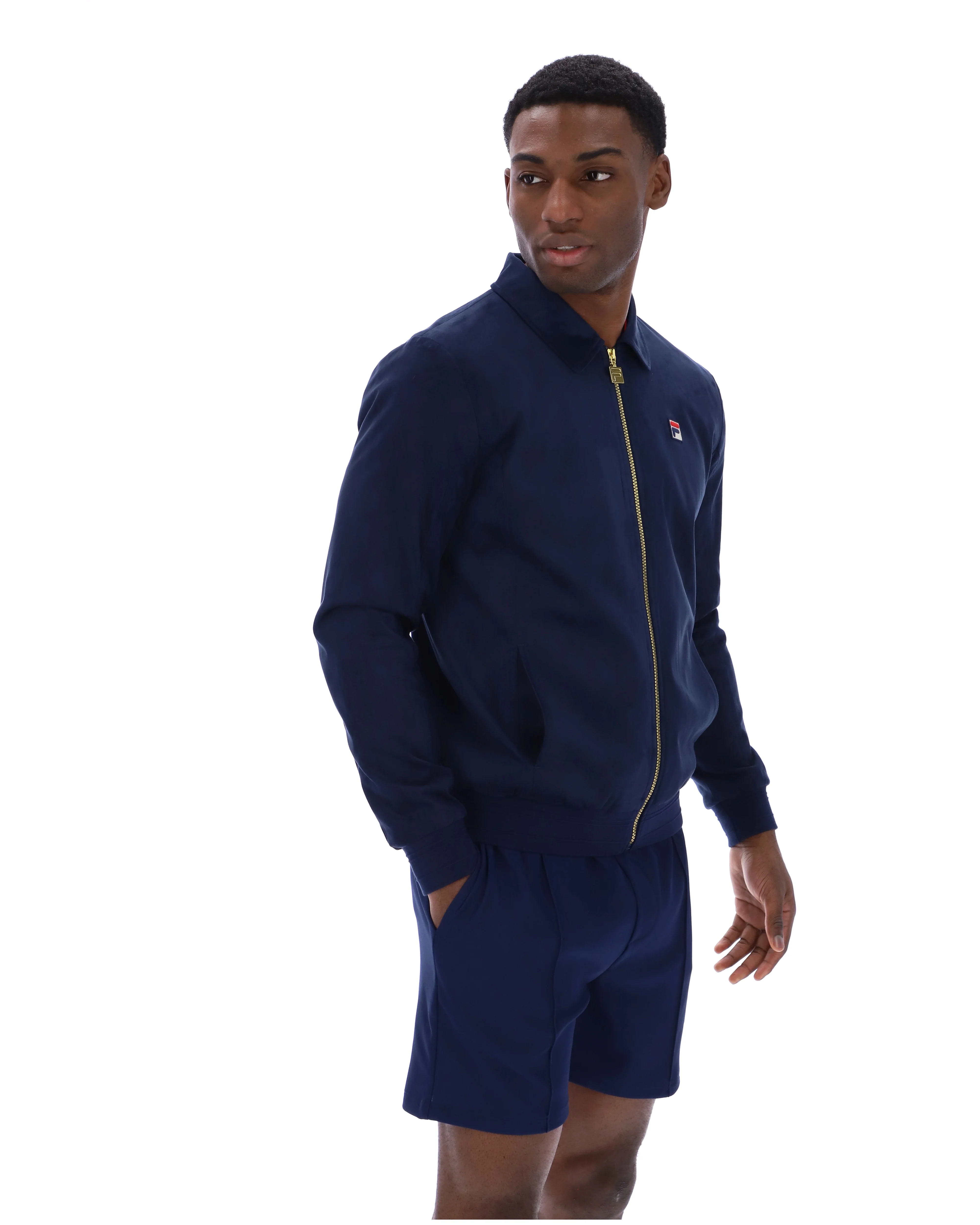 Fila Navy Francesco Suede Jacket - Image 5