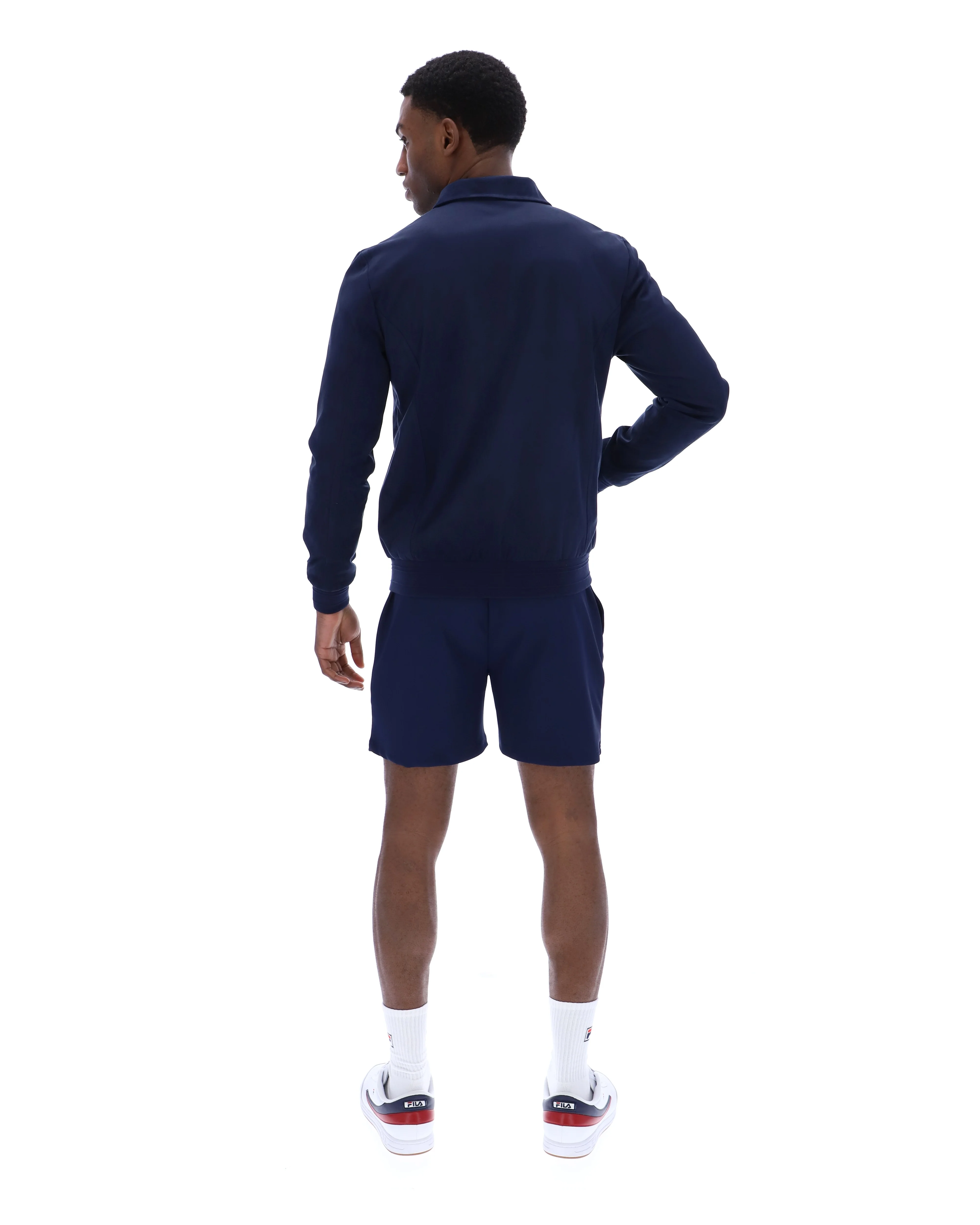 Fila Navy Francesco Suede Jacket - Image 7