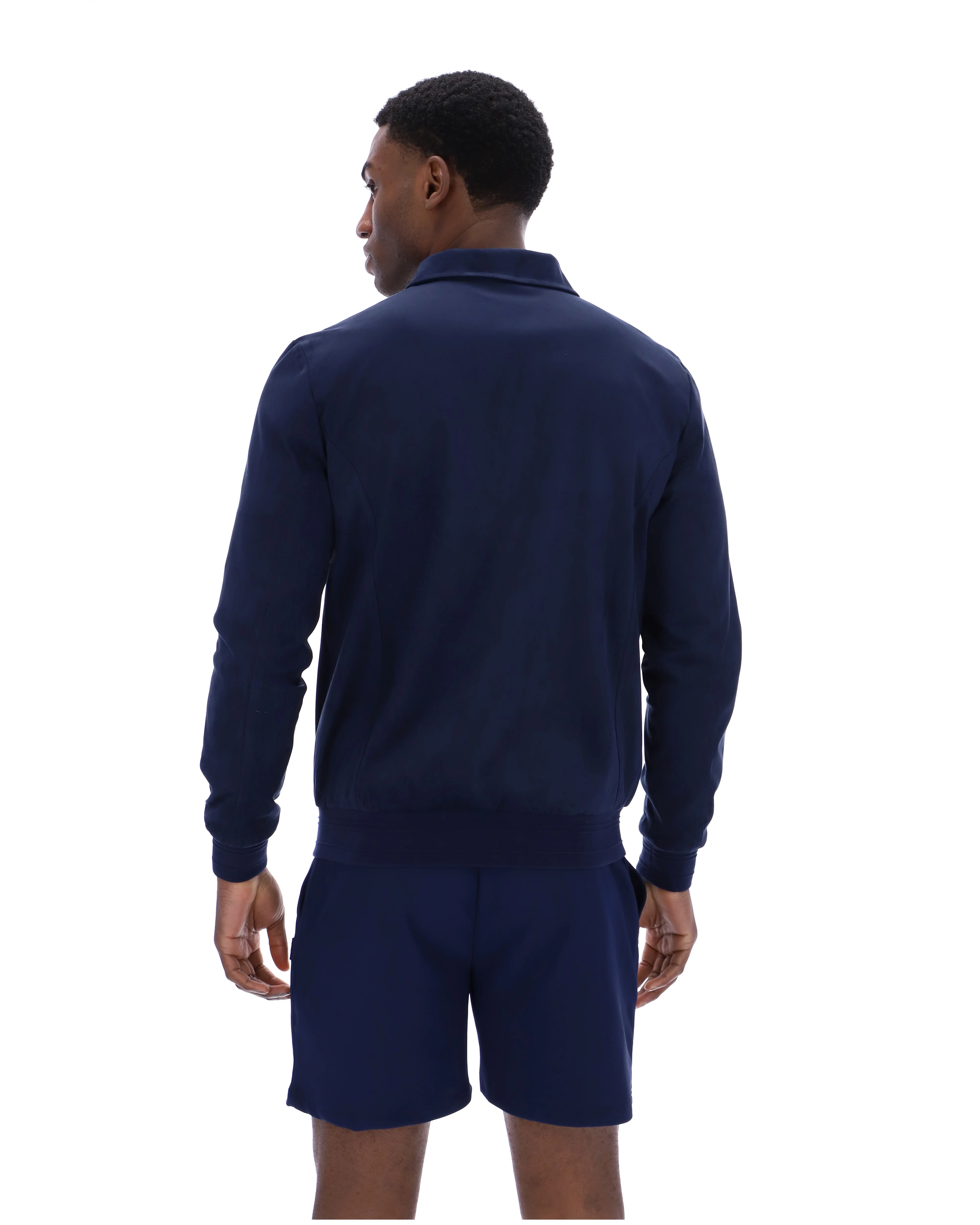 Fila Navy Francesco Suede Jacket - Image 8