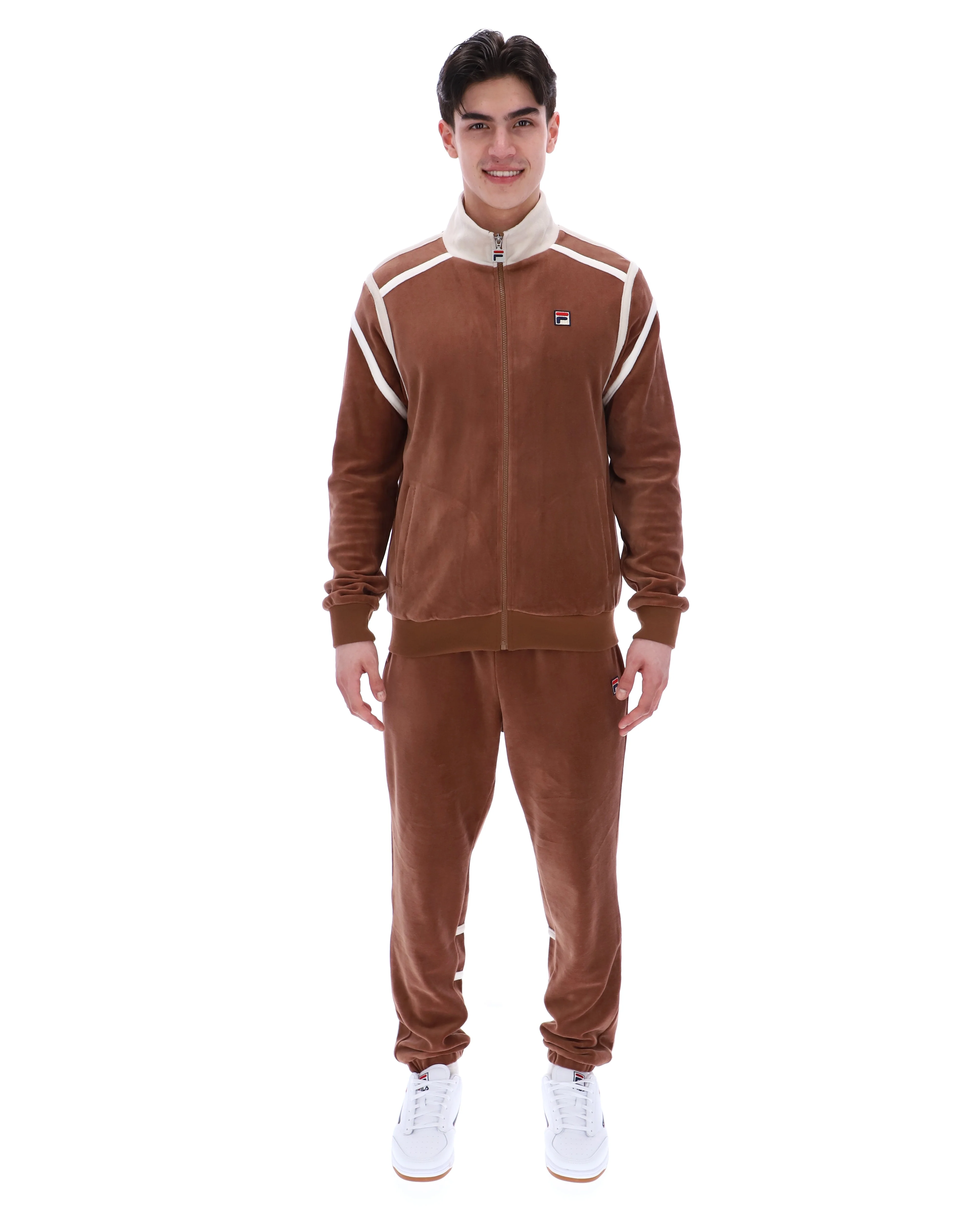 Cappuccino Gabriele Contrast Panel Track Top - Image 4