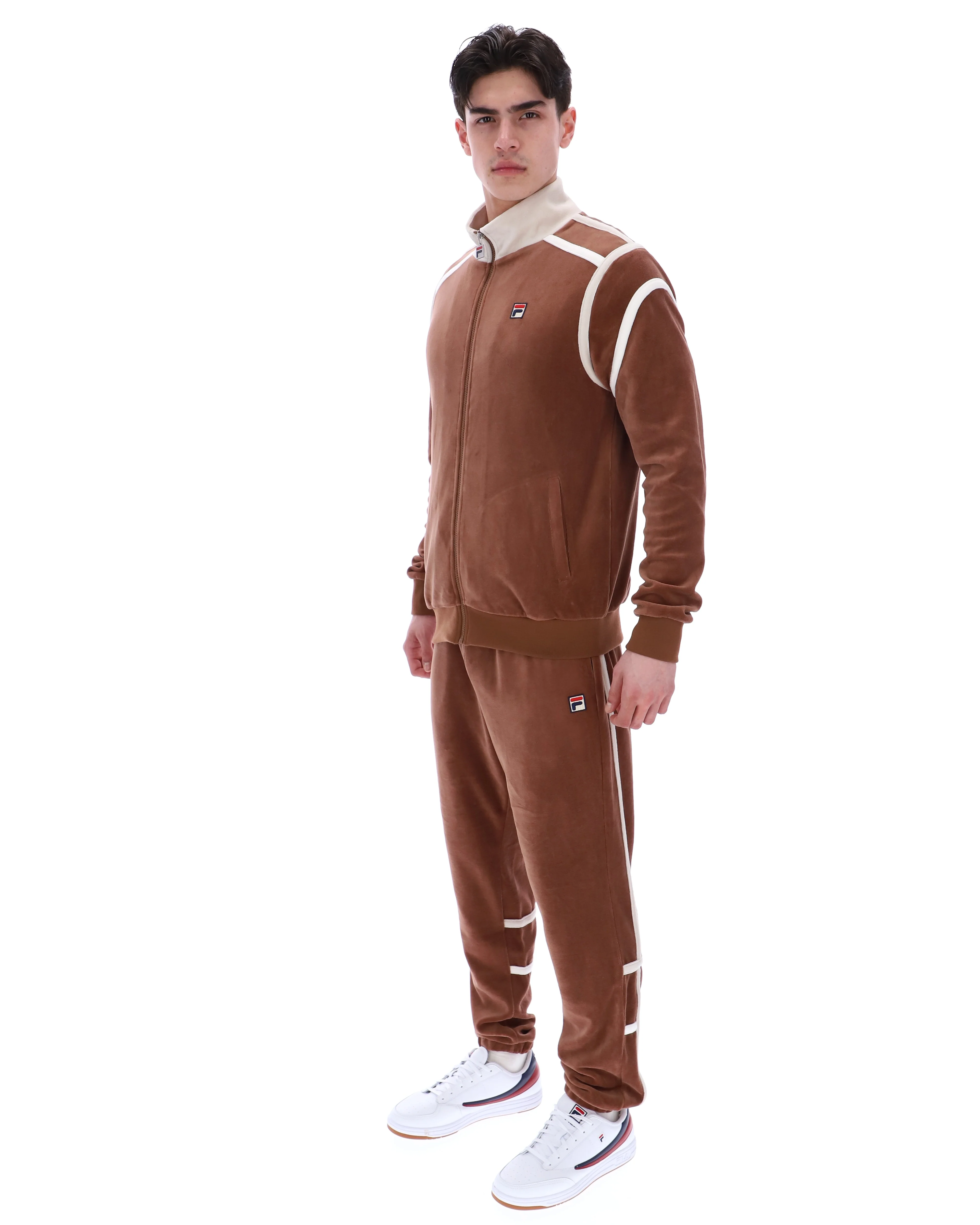 Cappuccino Gabriele Contrast Panel Track Top - Image 6