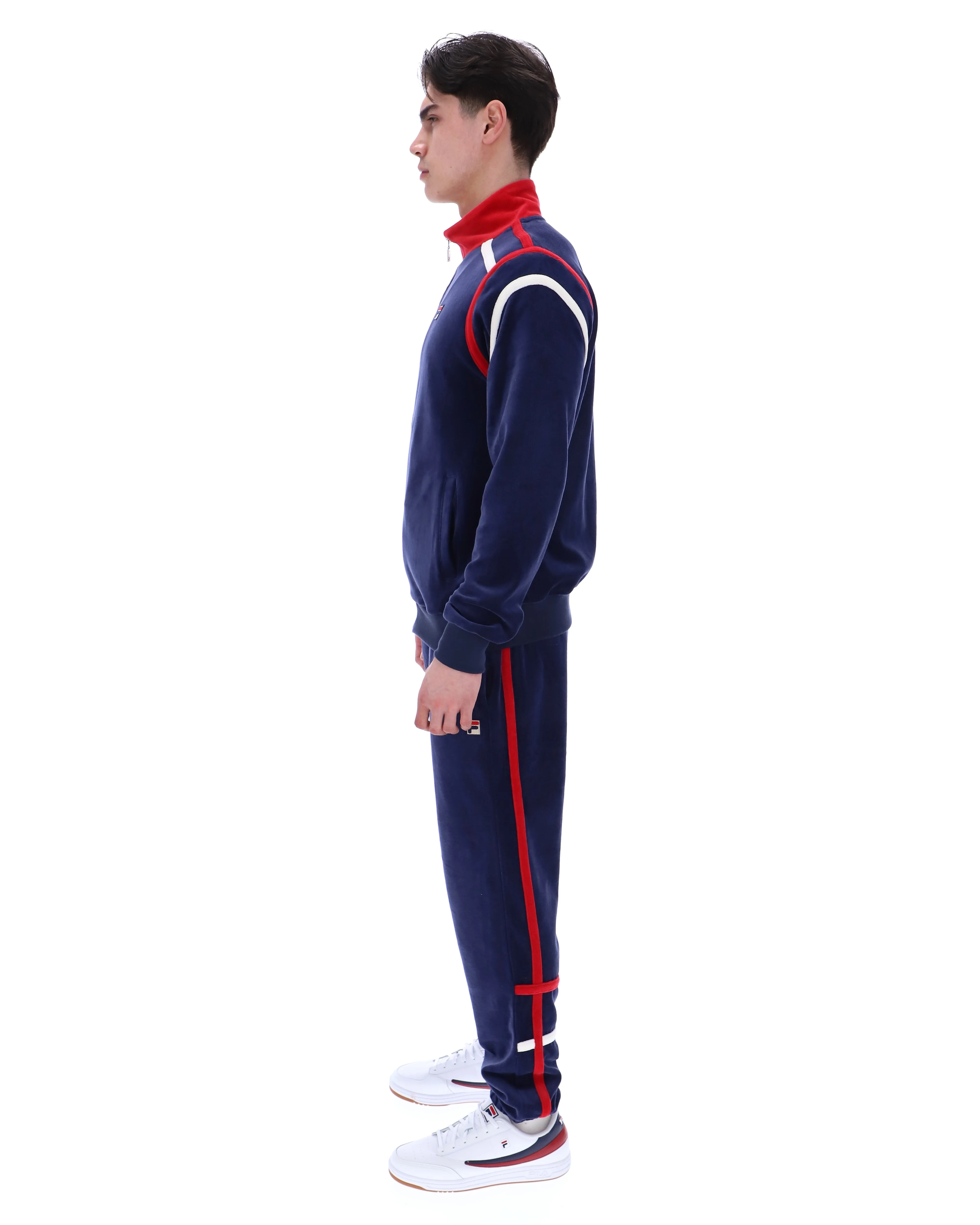 Fila Navy Gabriele Contrast Panel Track Top - Image 5