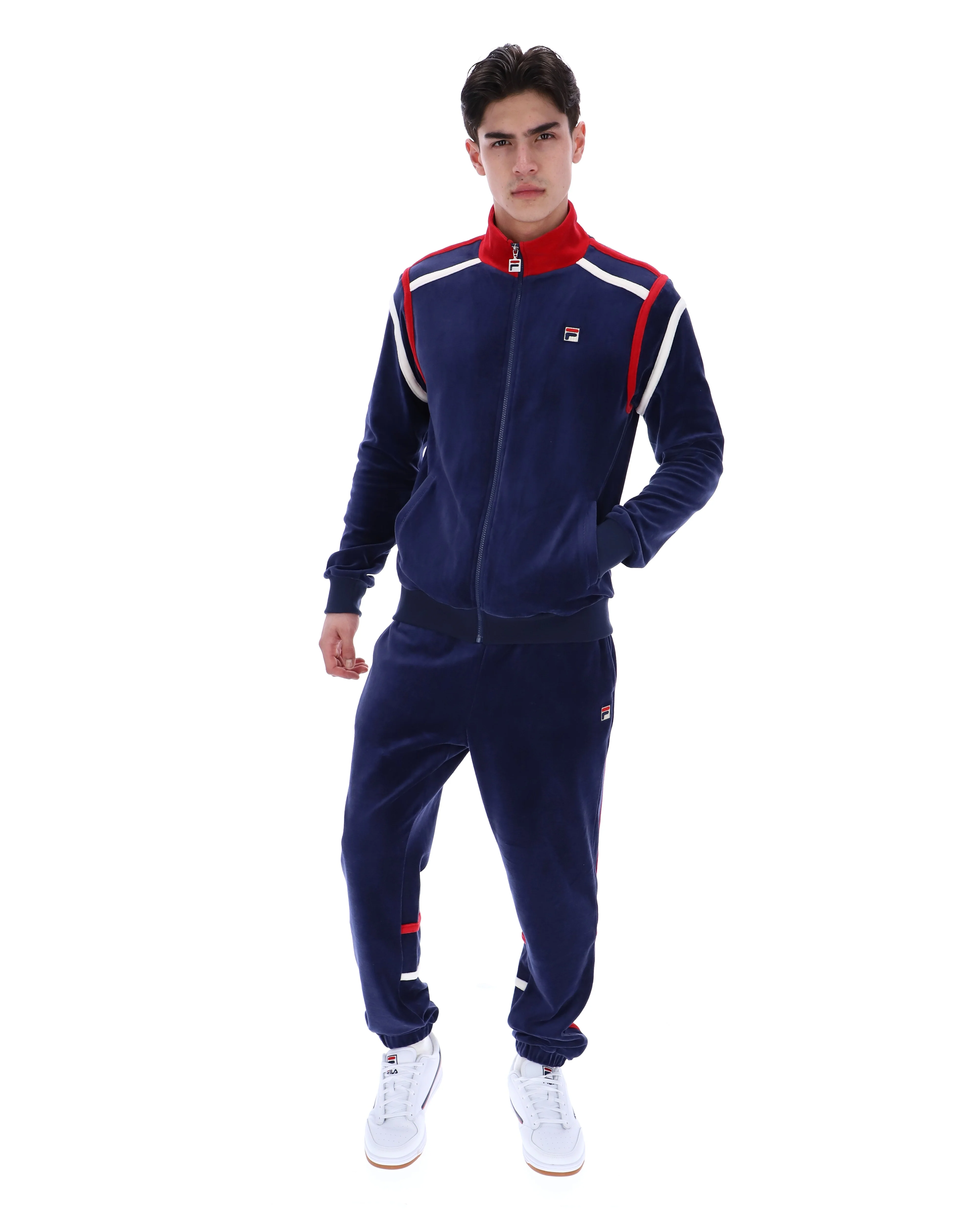 Fila Navy Gabriele Contrast Panel Track Top - Image 6
