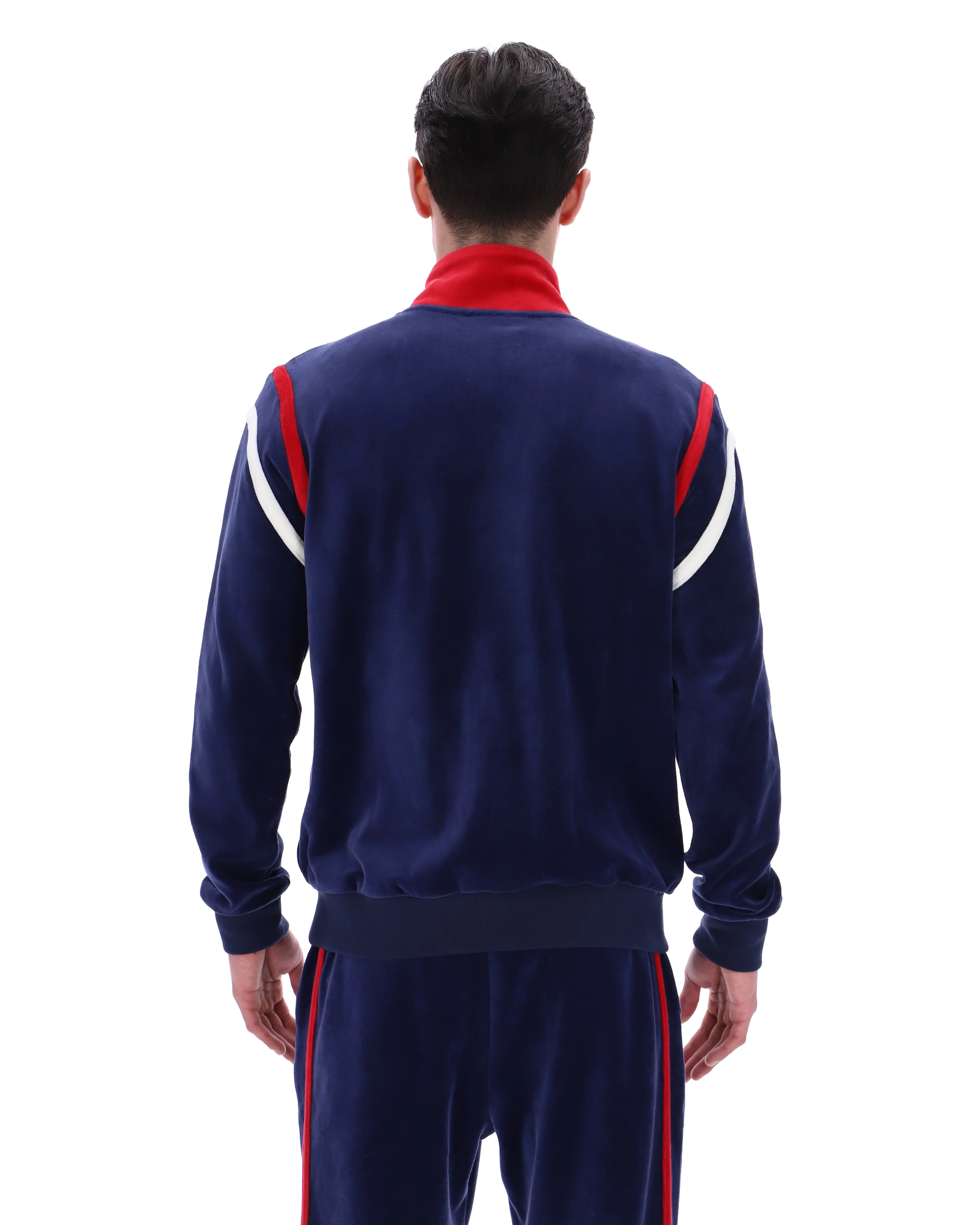 Fila Navy Gabriele Contrast Panel Track Top - Image 8