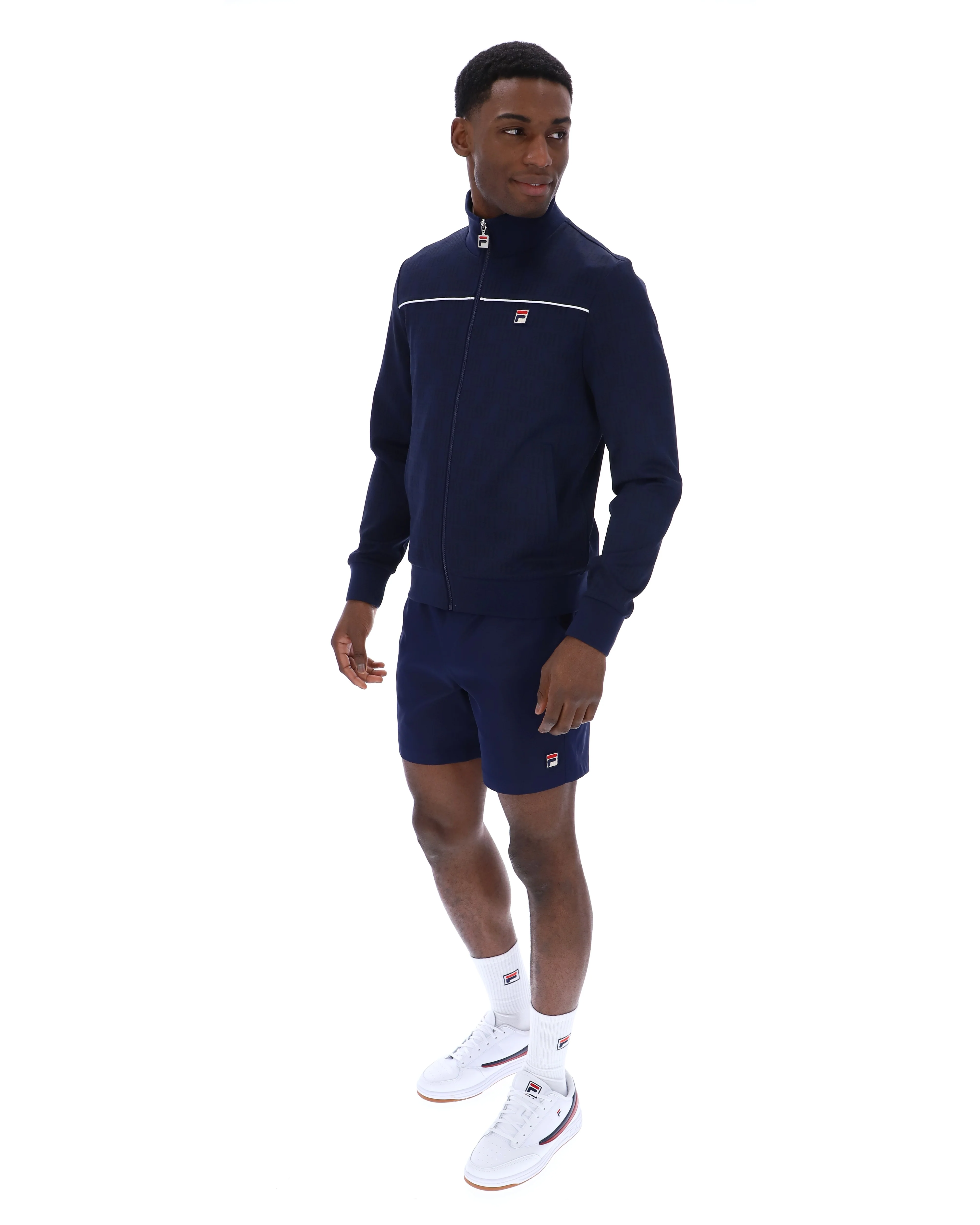 Fila Navy Gennaro 1911 Monogram Track Top - Image 3