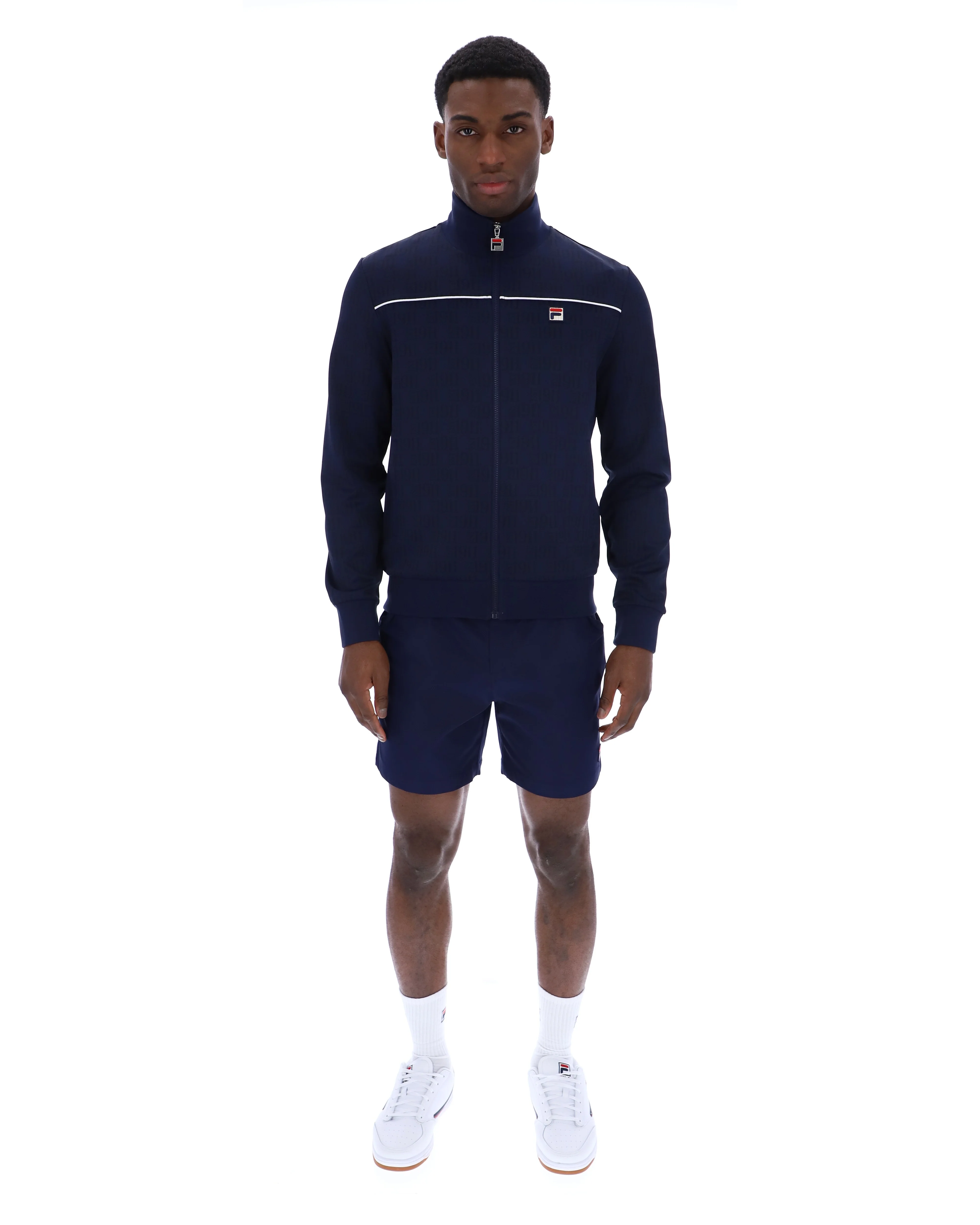 Fila Navy Gennaro 1911 Monogram Track Top - Image 4