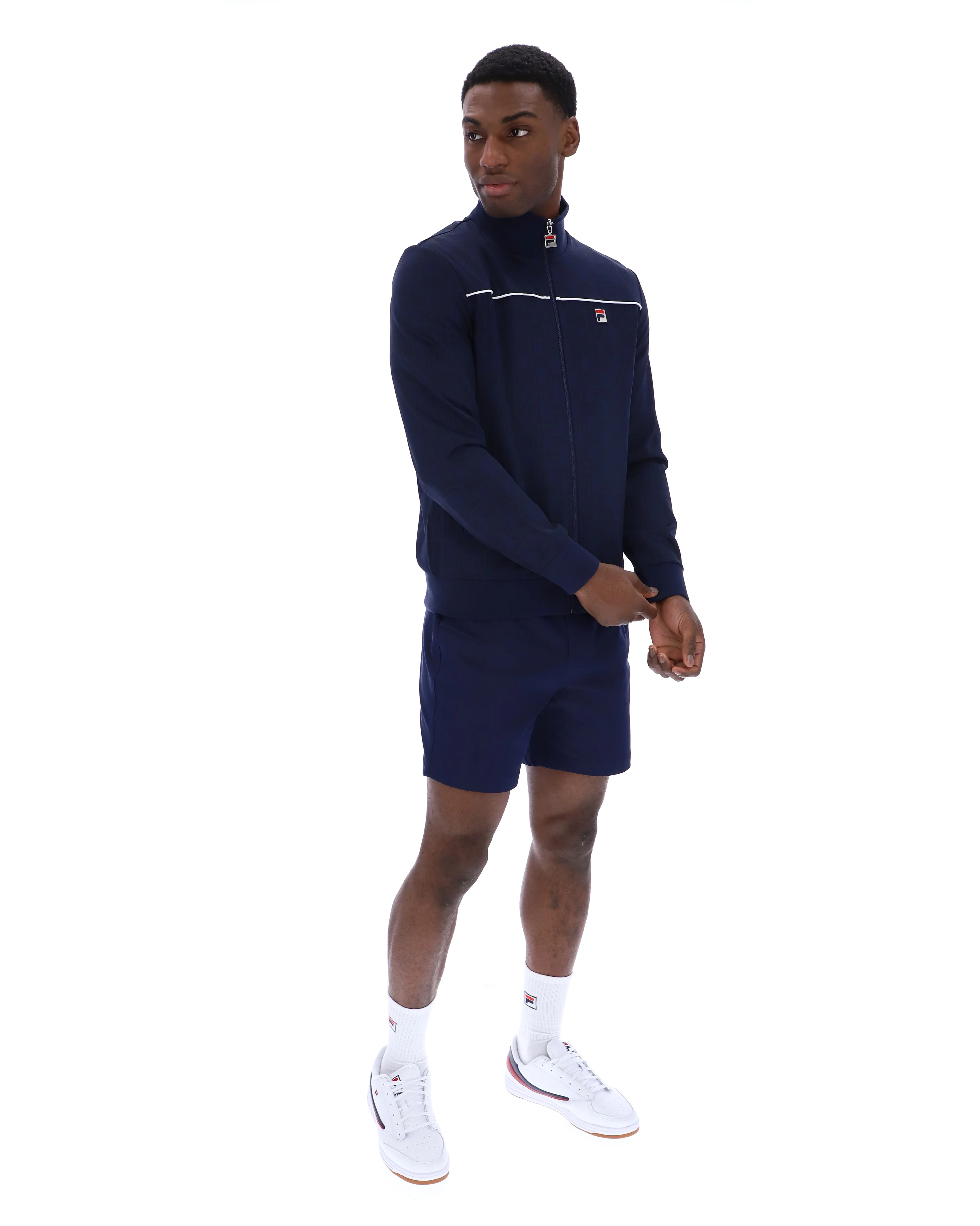 Fila Navy Gennaro 1911 Monogram Track Top - Image 5