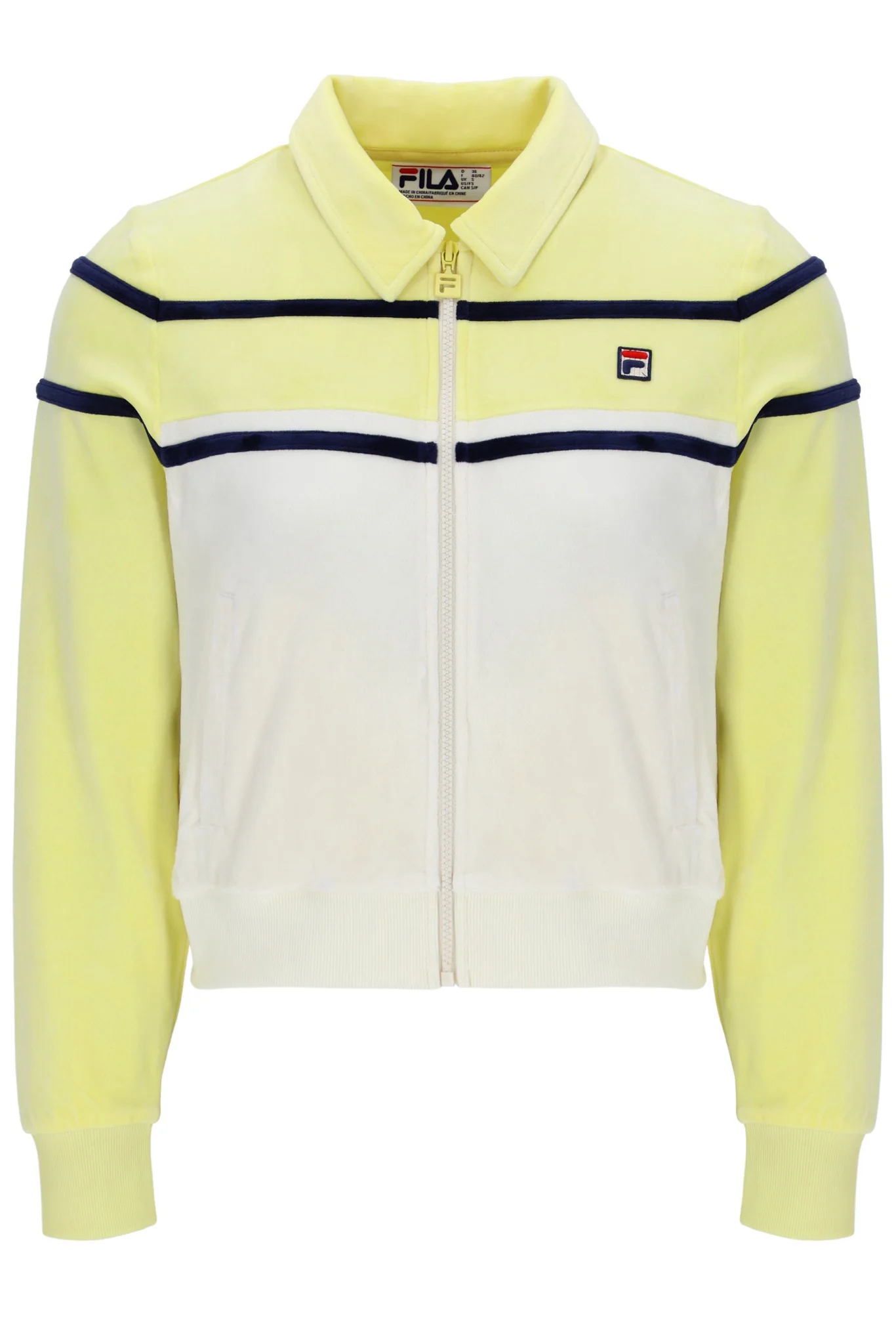 Wax Yellow Giovana Cropped Zip-Up Top - Image 2