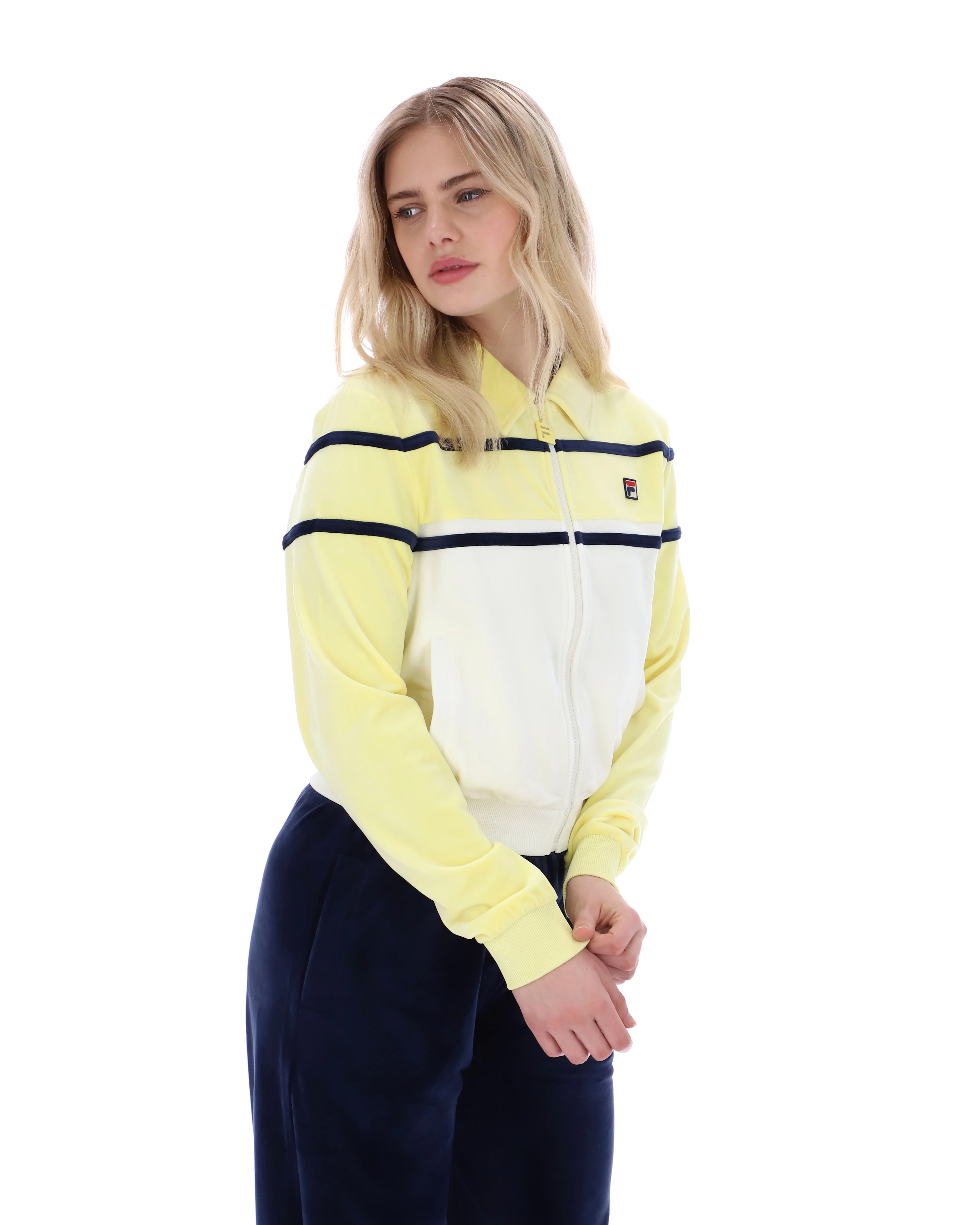 Wax Yellow Giovana Cropped Zip-Up Top - Image 6