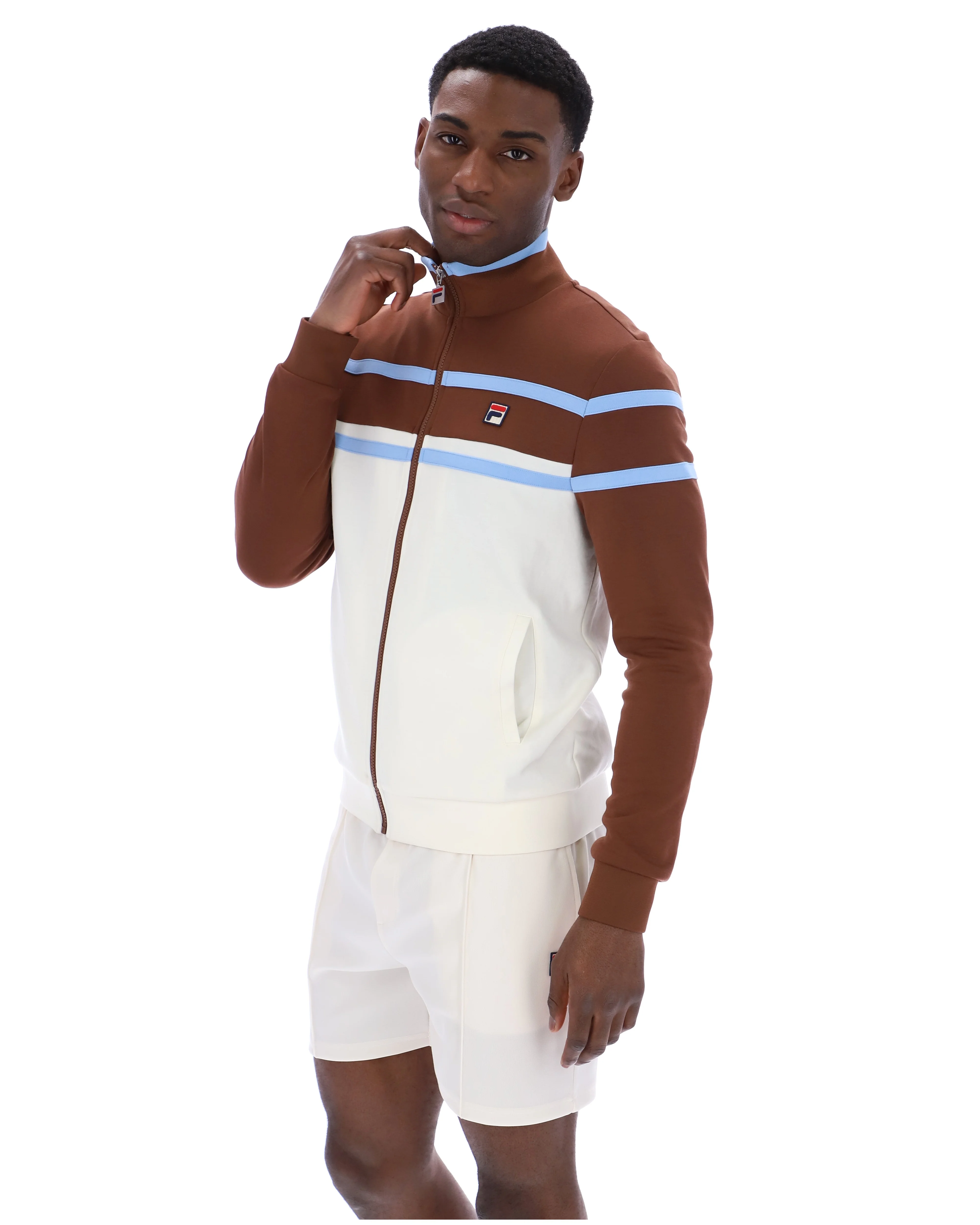 Gardenia Giovanni Contrast Panels Track Top - Image 3