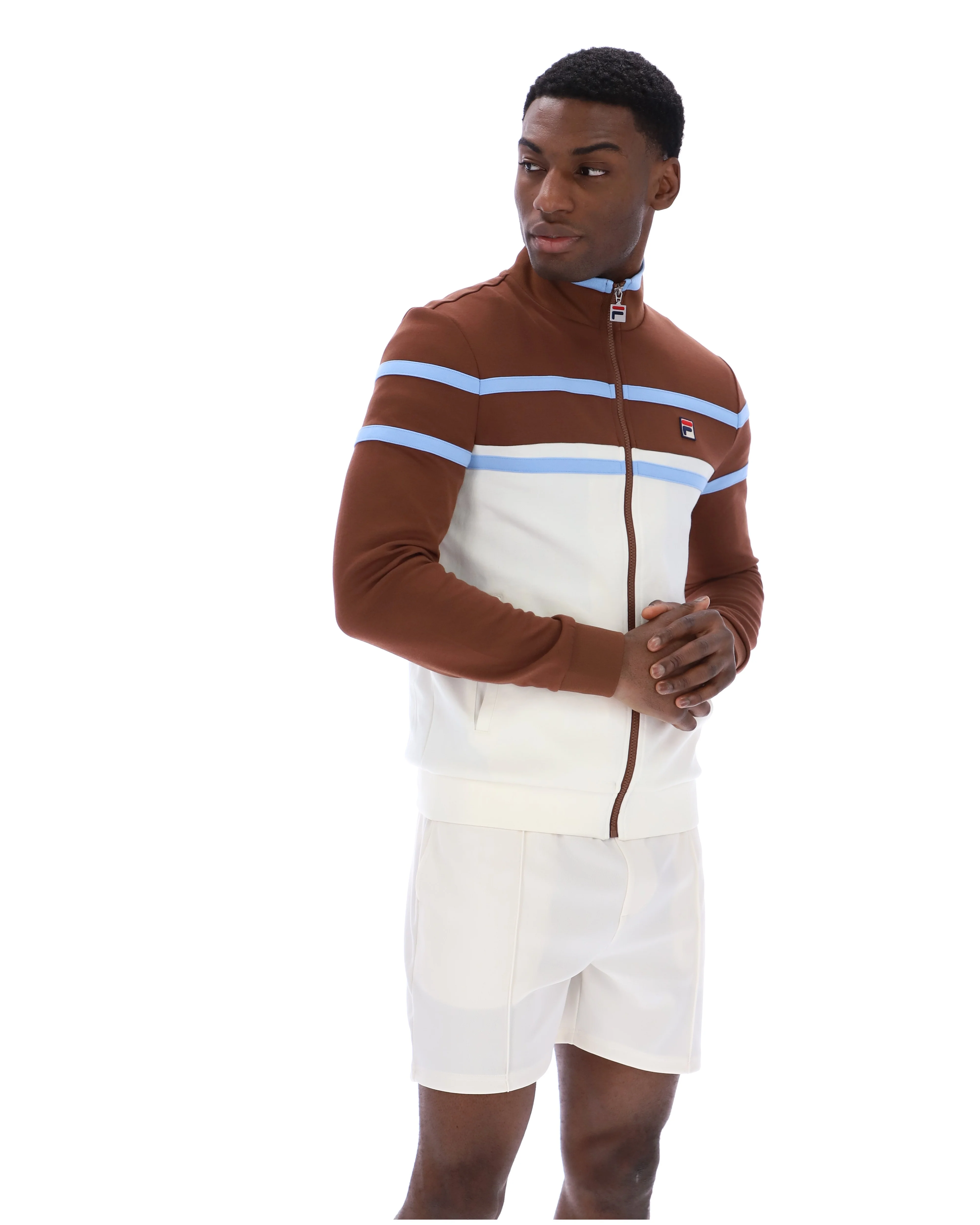 Gardenia Giovanni Contrast Panels Track Top - Image 5