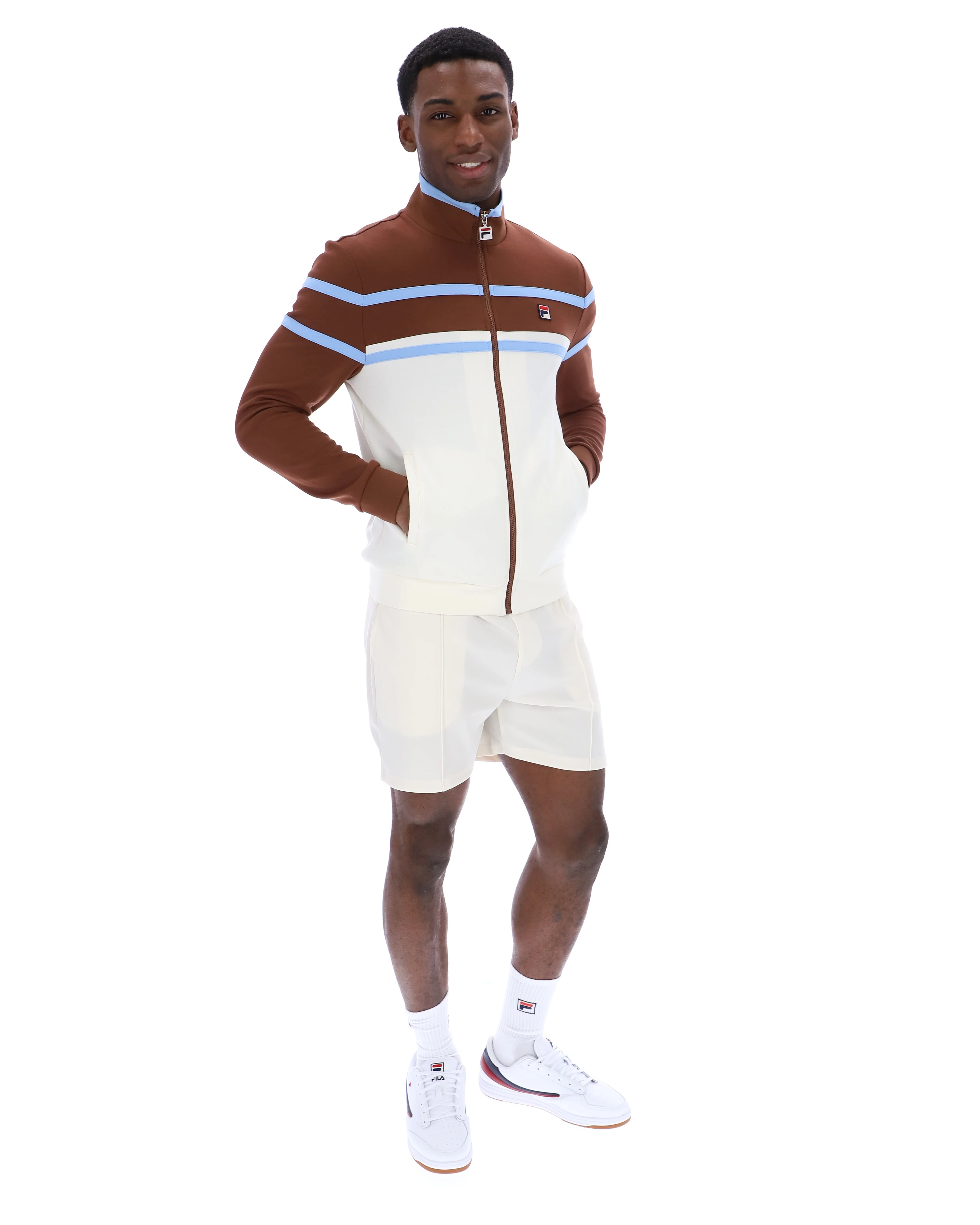 Gardenia Giovanni Contrast Panels Track Top - Image 7