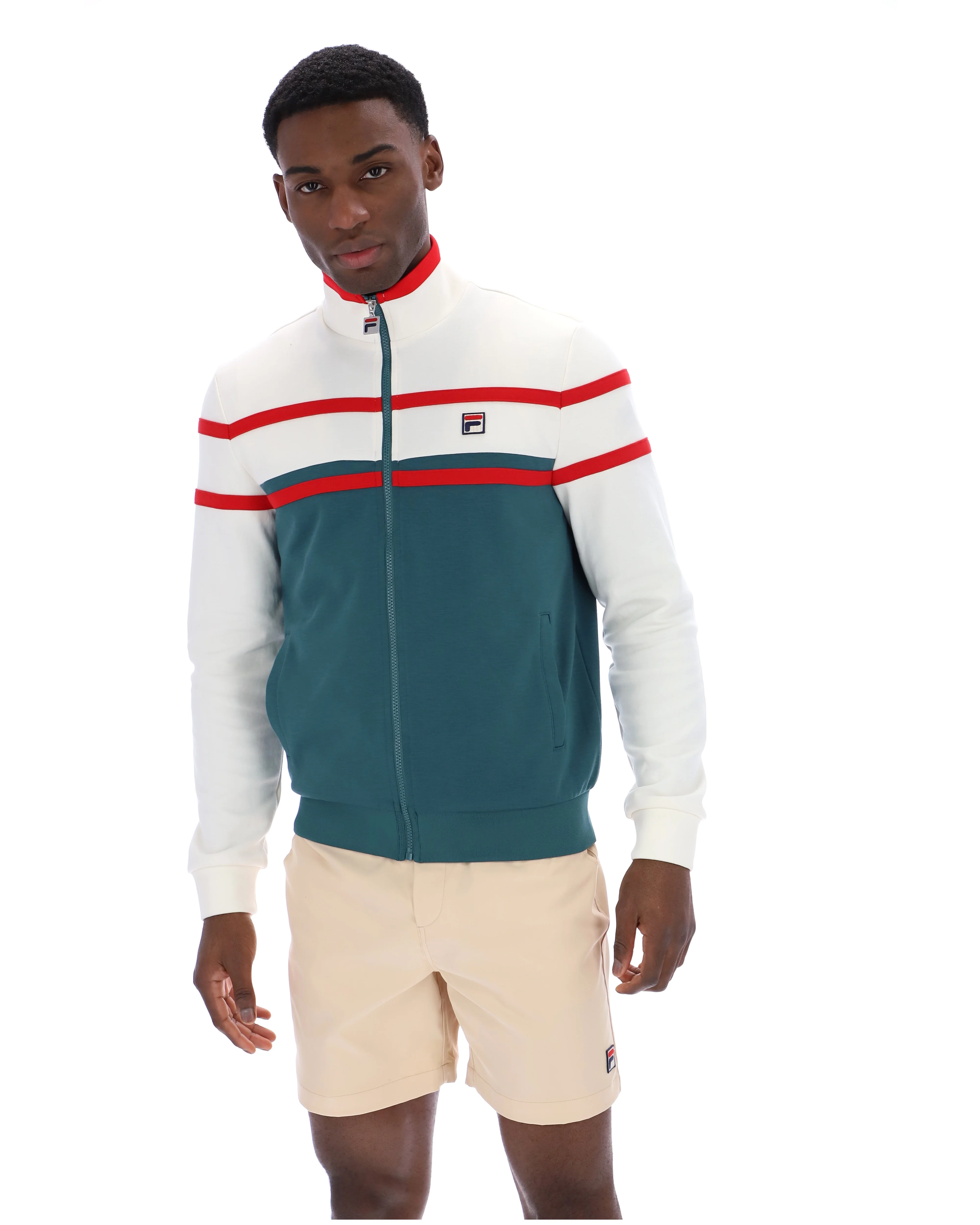 Mediterranea Giovanni Contrast Panels Track Top - Image 4