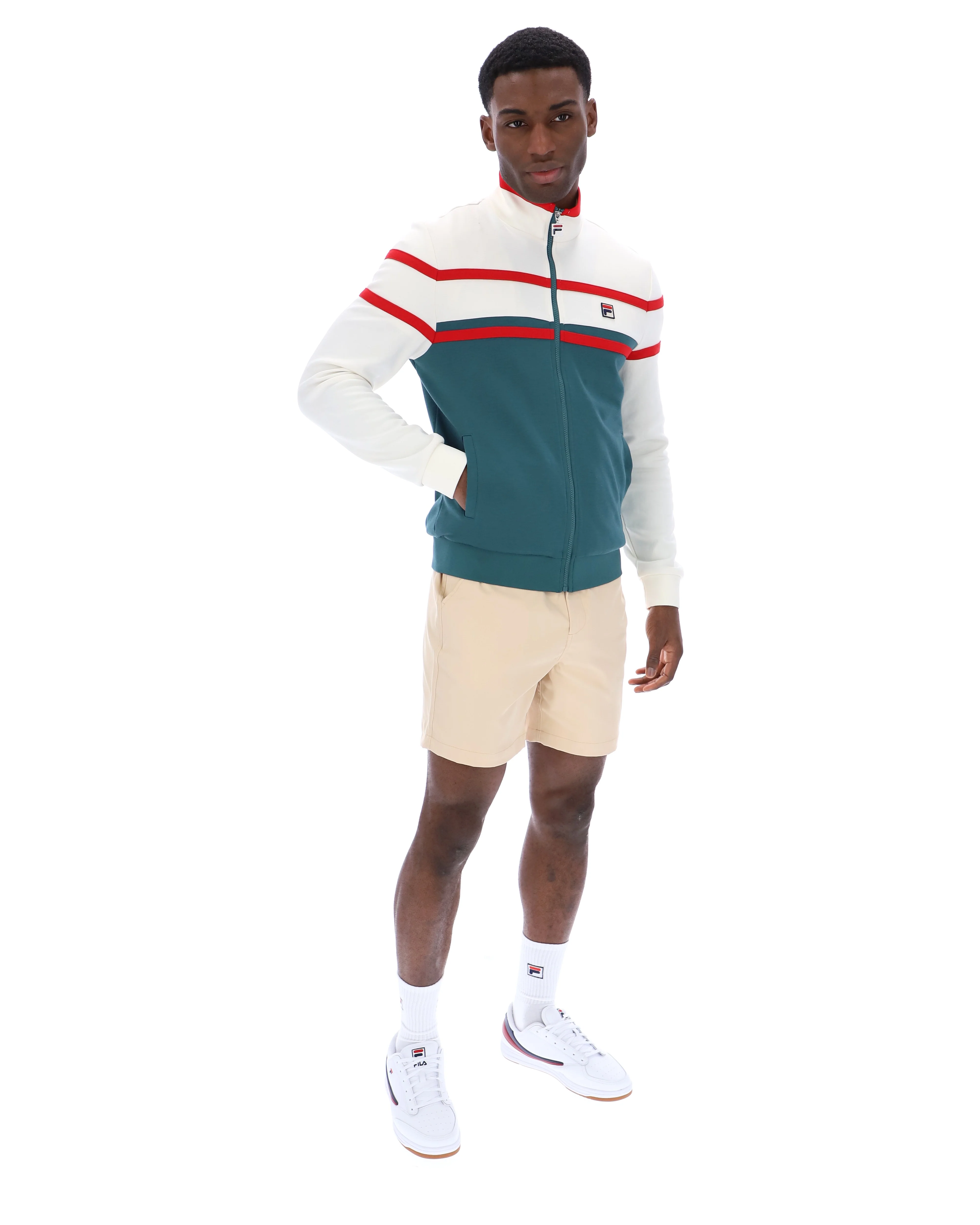 Mediterranea Giovanni Contrast Panels Track Top - Image 5
