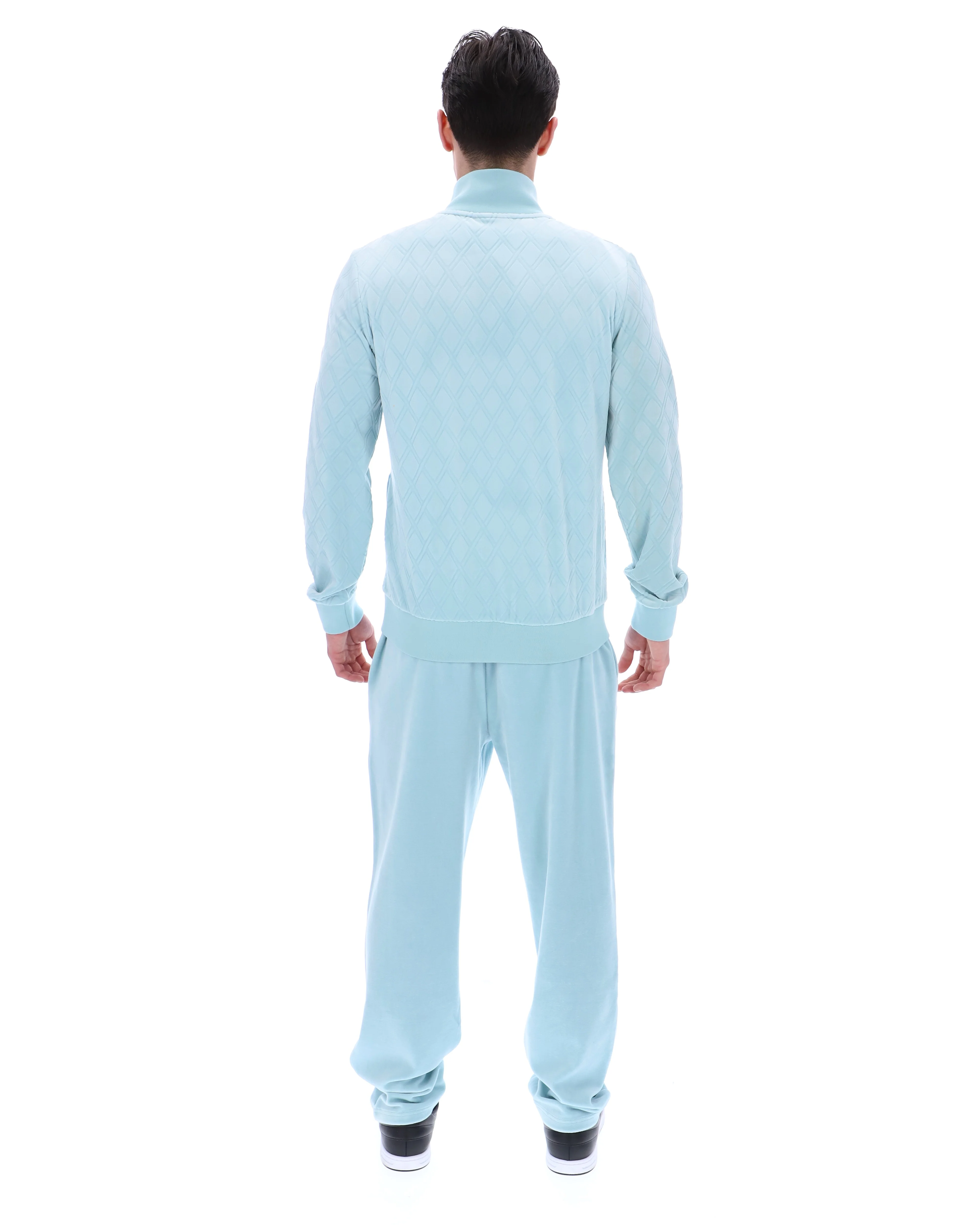 Sterling Blue Hanay Embossed Diamond Jacket - Image 8