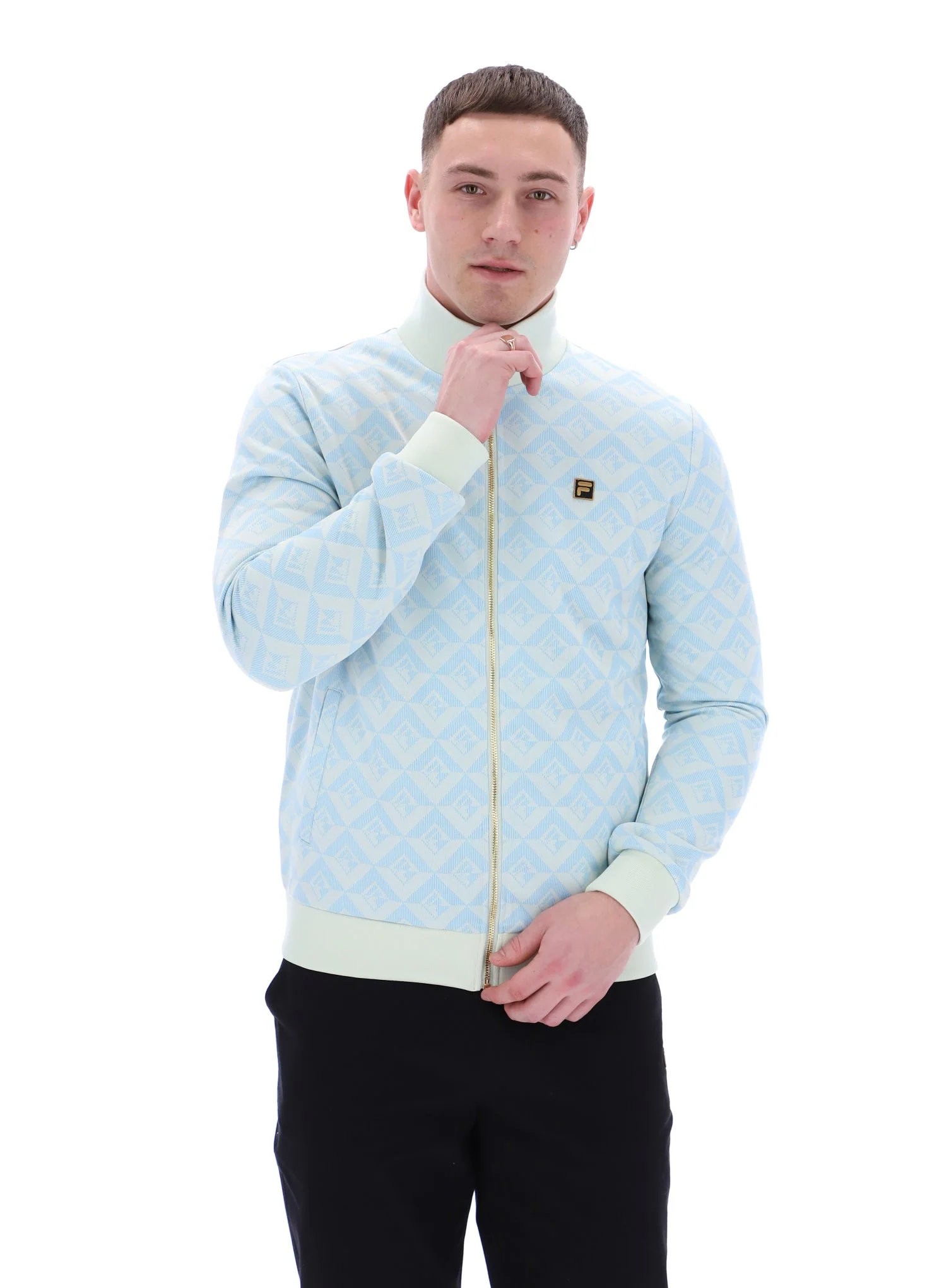 Summer Song Hank Jacquard Geo Track Top - Image 3