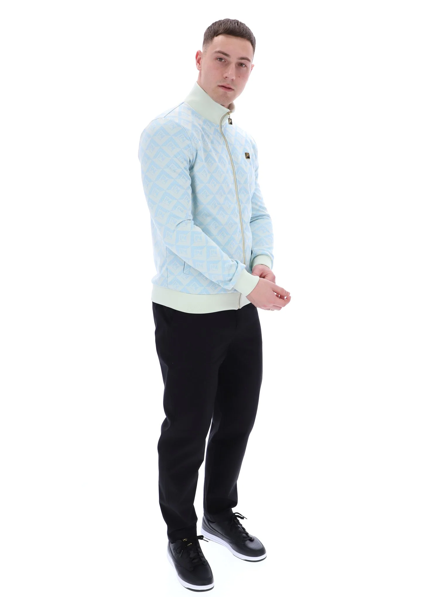 Summer Song Hank Jacquard Geo Track Top - Image 6