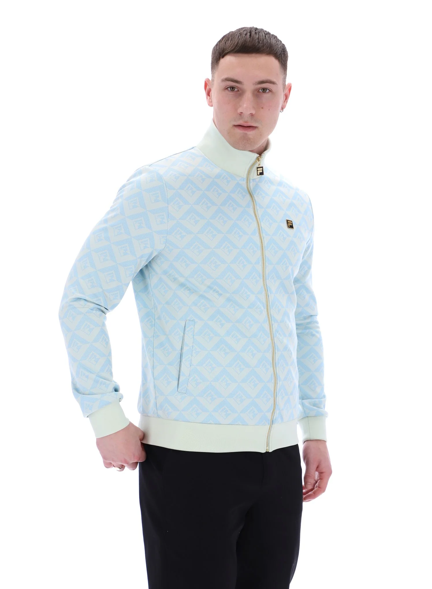 Summer Song Hank Jacquard Geo Track Top - Image 9