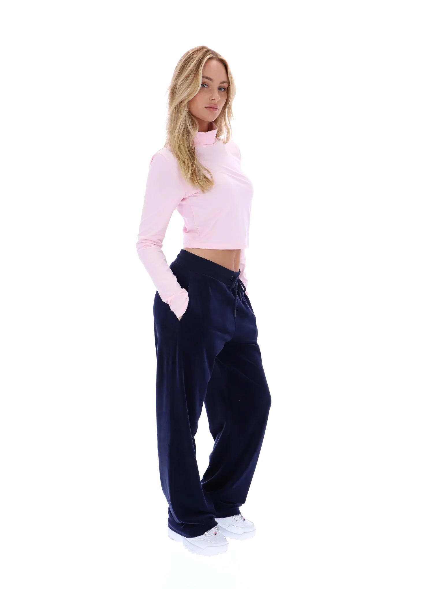Pinkaboo Heidi Cropped Roll Neck Top - Image 6