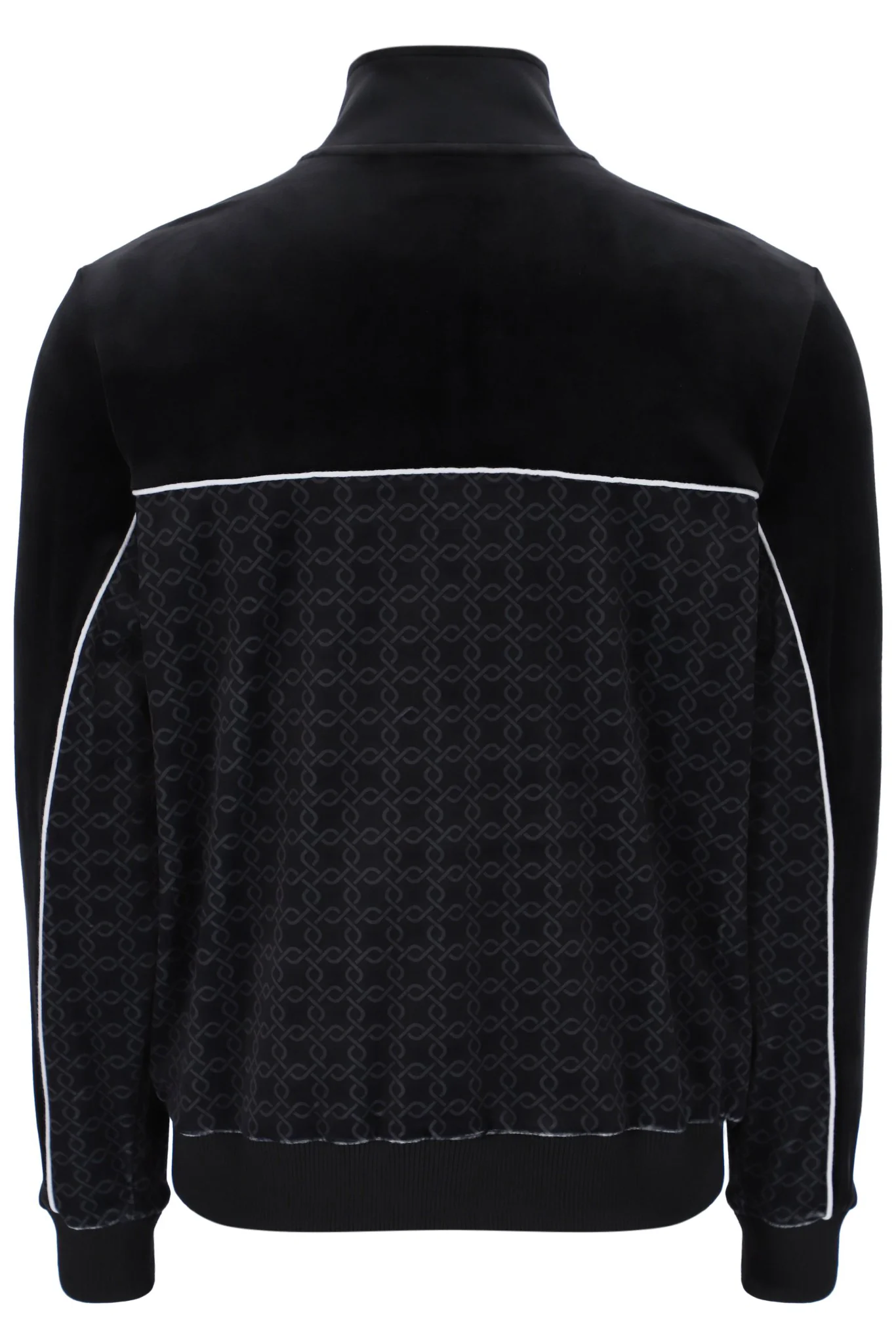 Black Higgans Full Zip Velour Jacket - Image 10