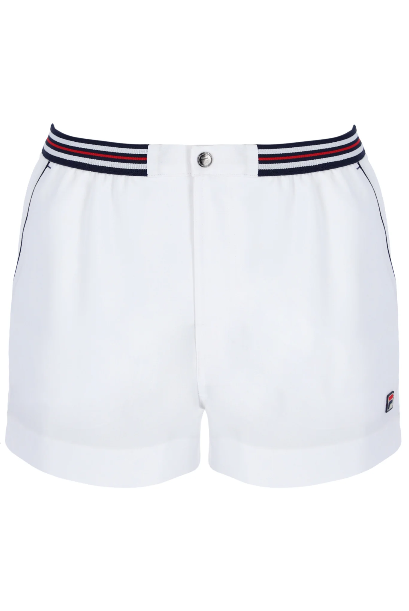 White High Tide Terry Pocket Stripe Shorts - Image 2