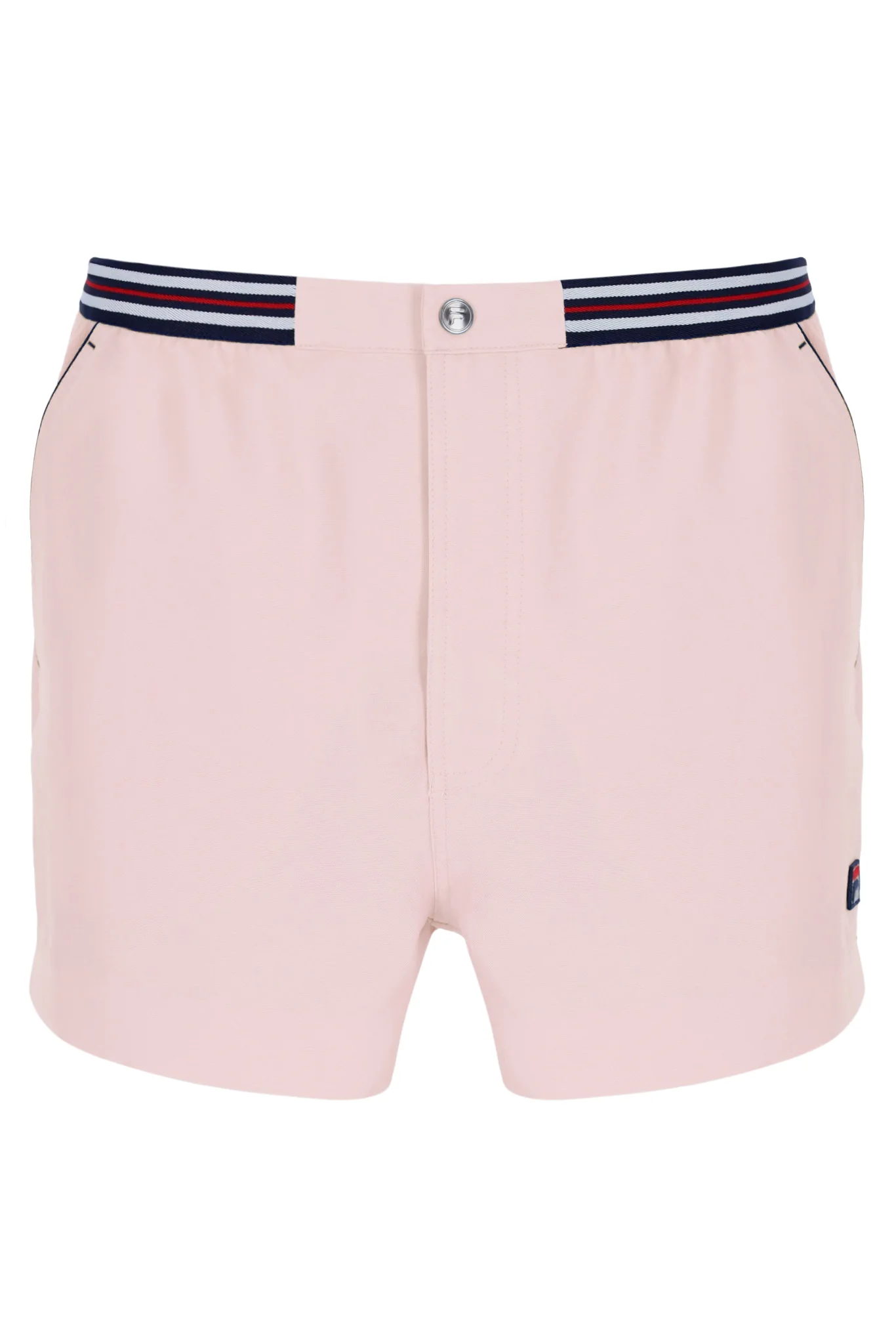 Pale Pink High Tide Terry Pocket Stripe Shorts - Image 2