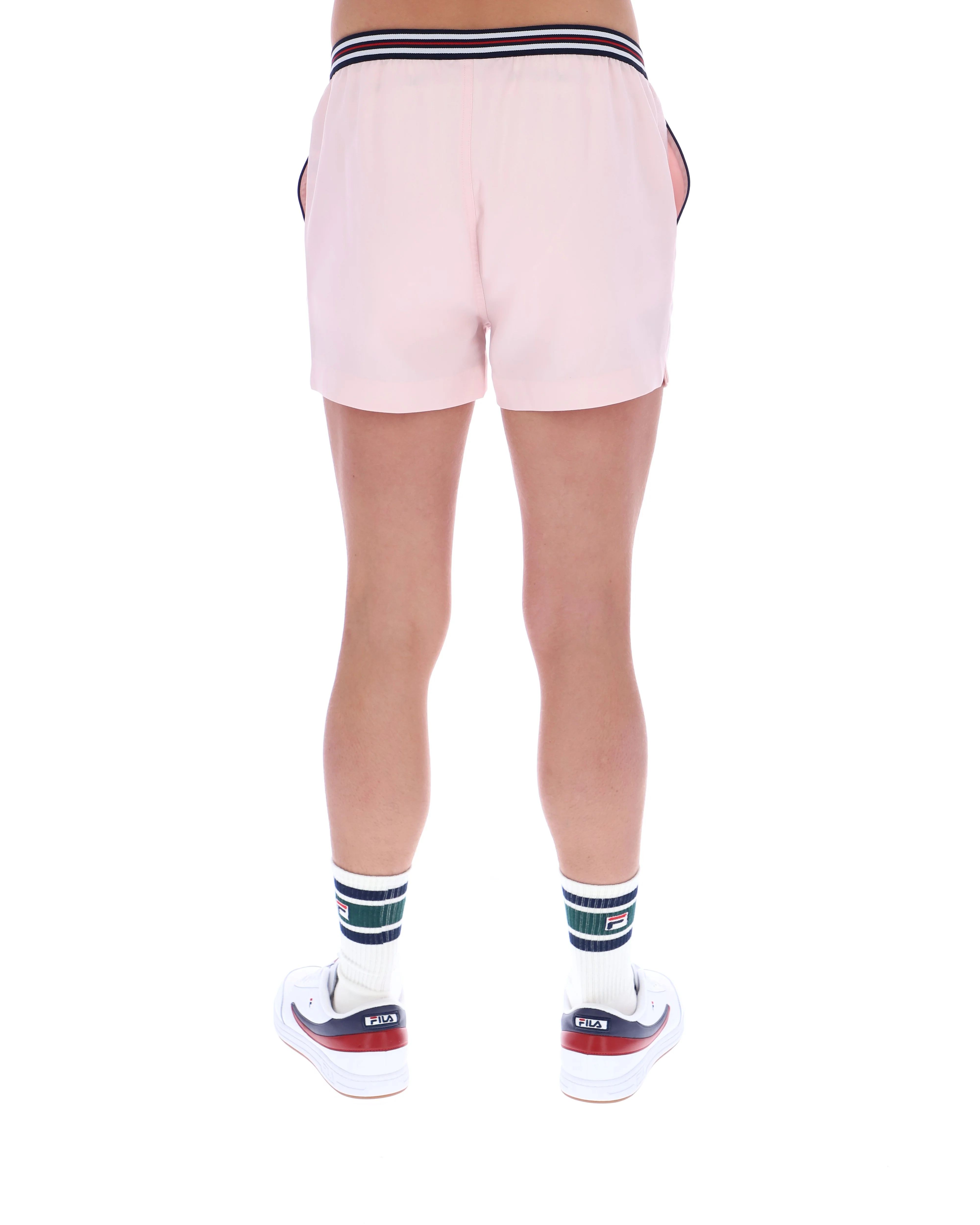 Pale Pink High Tide Terry Pocket Stripe Shorts - Image 7