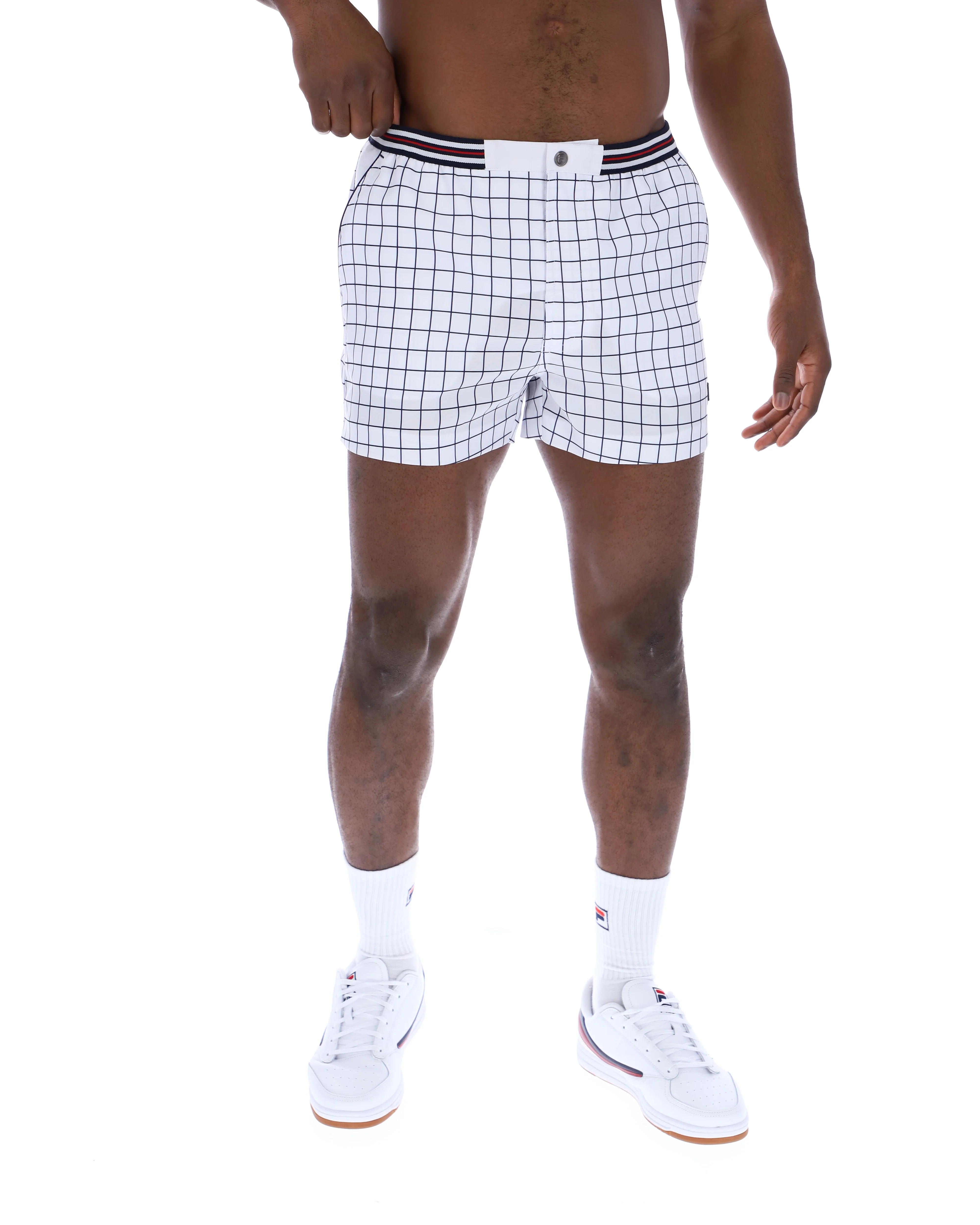 White High Tide Terry Pocket Stripe Shorts - Image 7