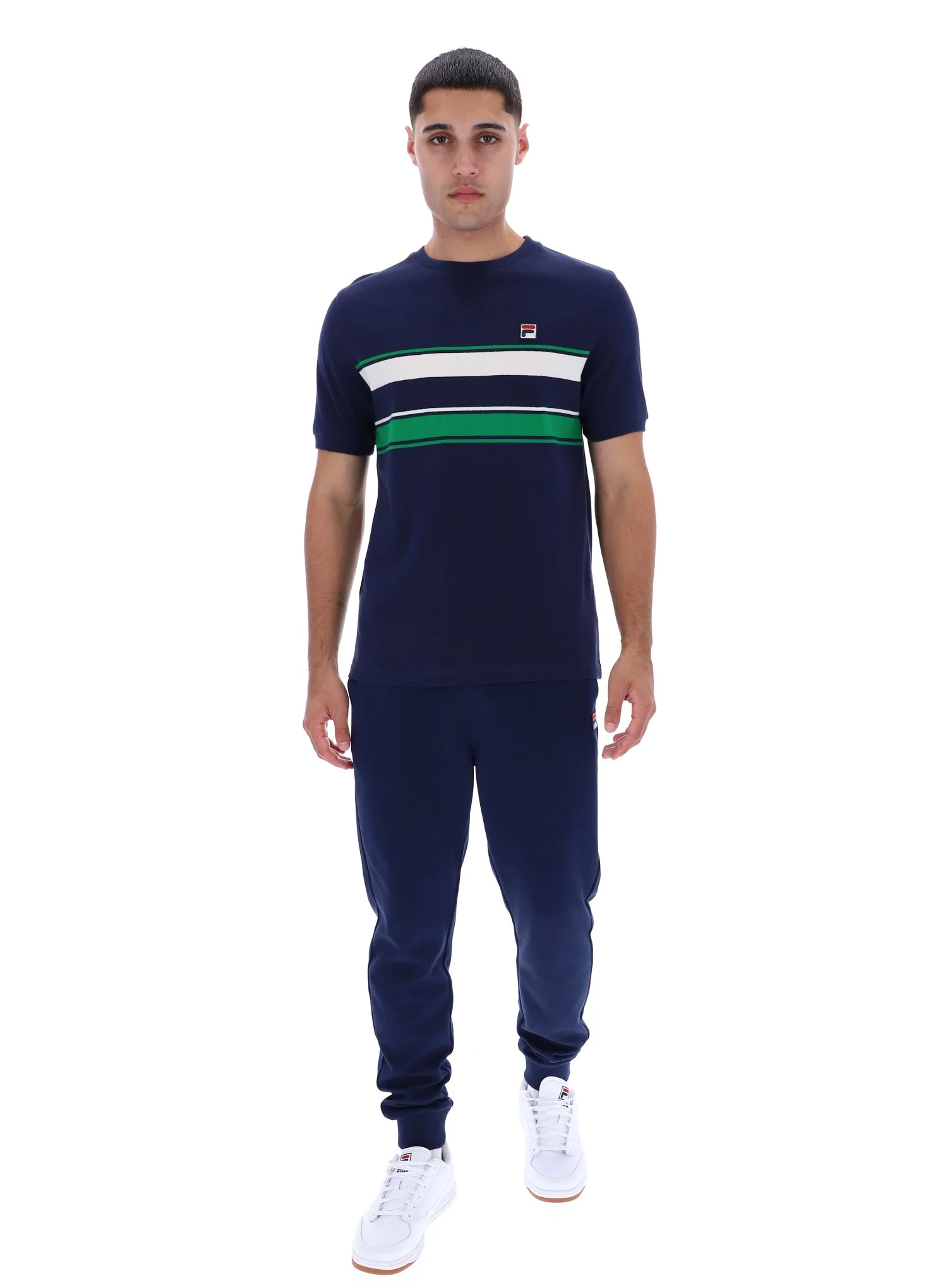 Fila Navy Iggy Striped T-Shirt - Image 3