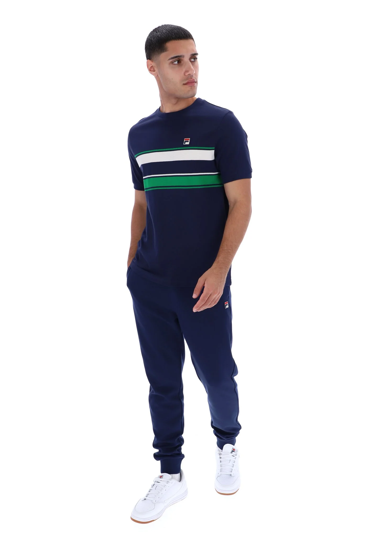 Fila Navy Iggy Striped T-Shirt - Image 4