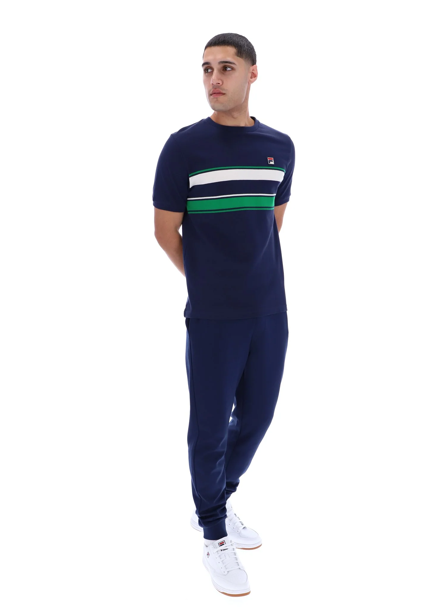 Fila Navy Iggy Striped T-Shirt - Image 5