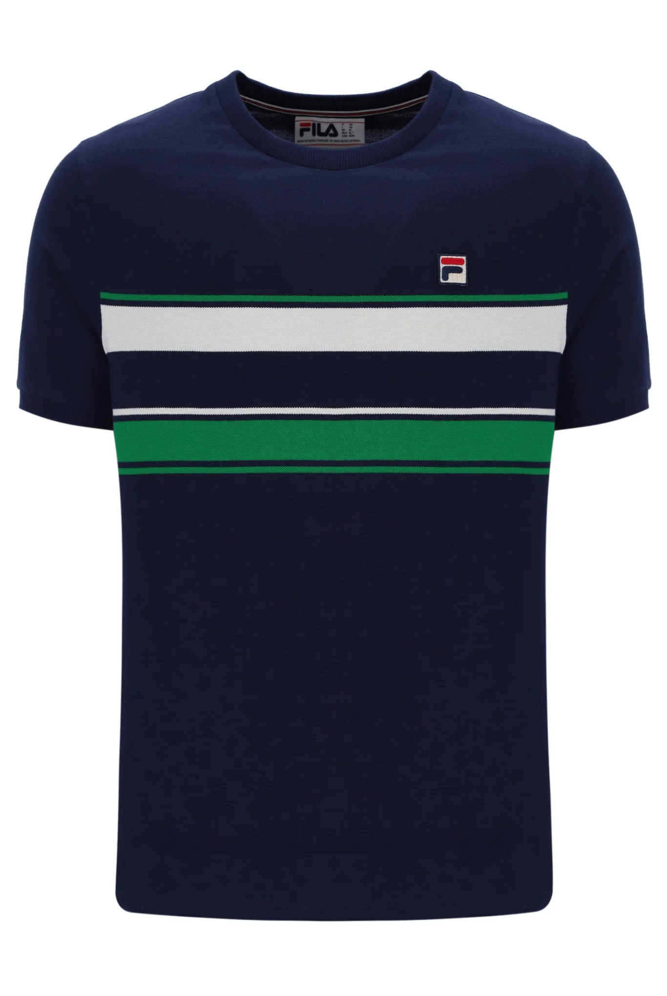 Fila Navy Iggy Striped T-Shirt - Image 8