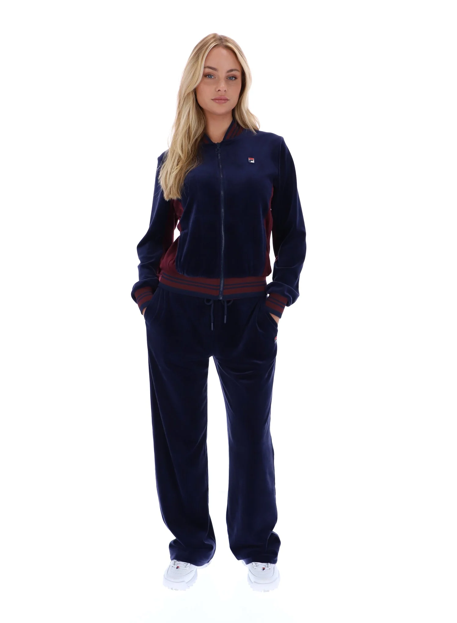Fila Navy Jenesis Baseball Zip Up Track Top - Image 3