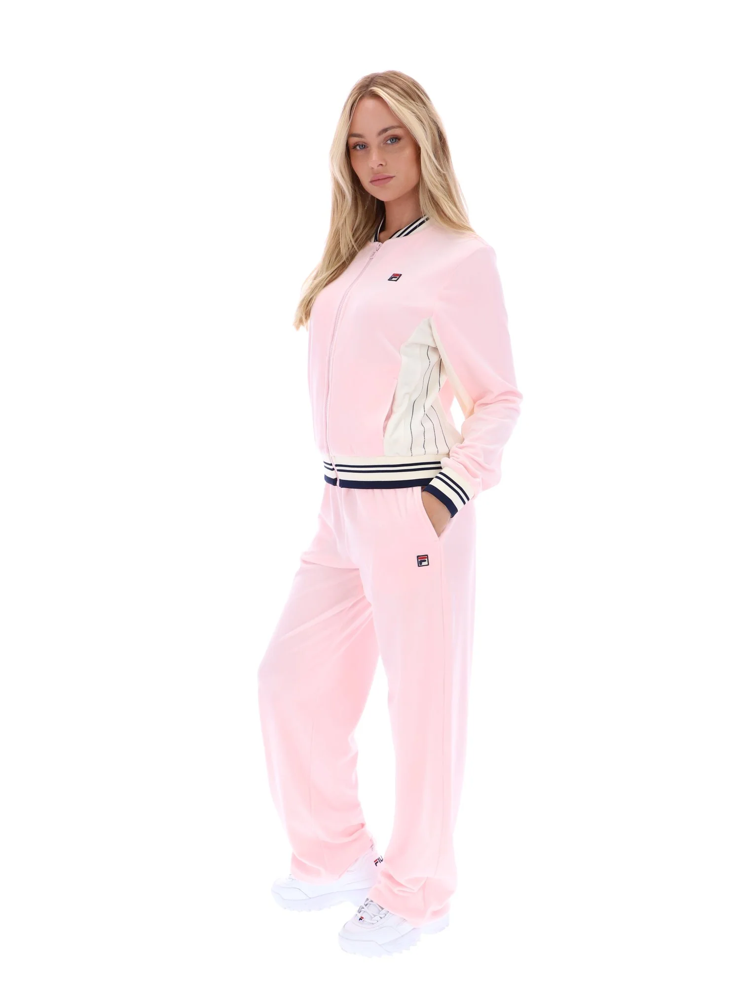 Pinkaboo Jenesis Baseball Zip Up Track Top - Image 4