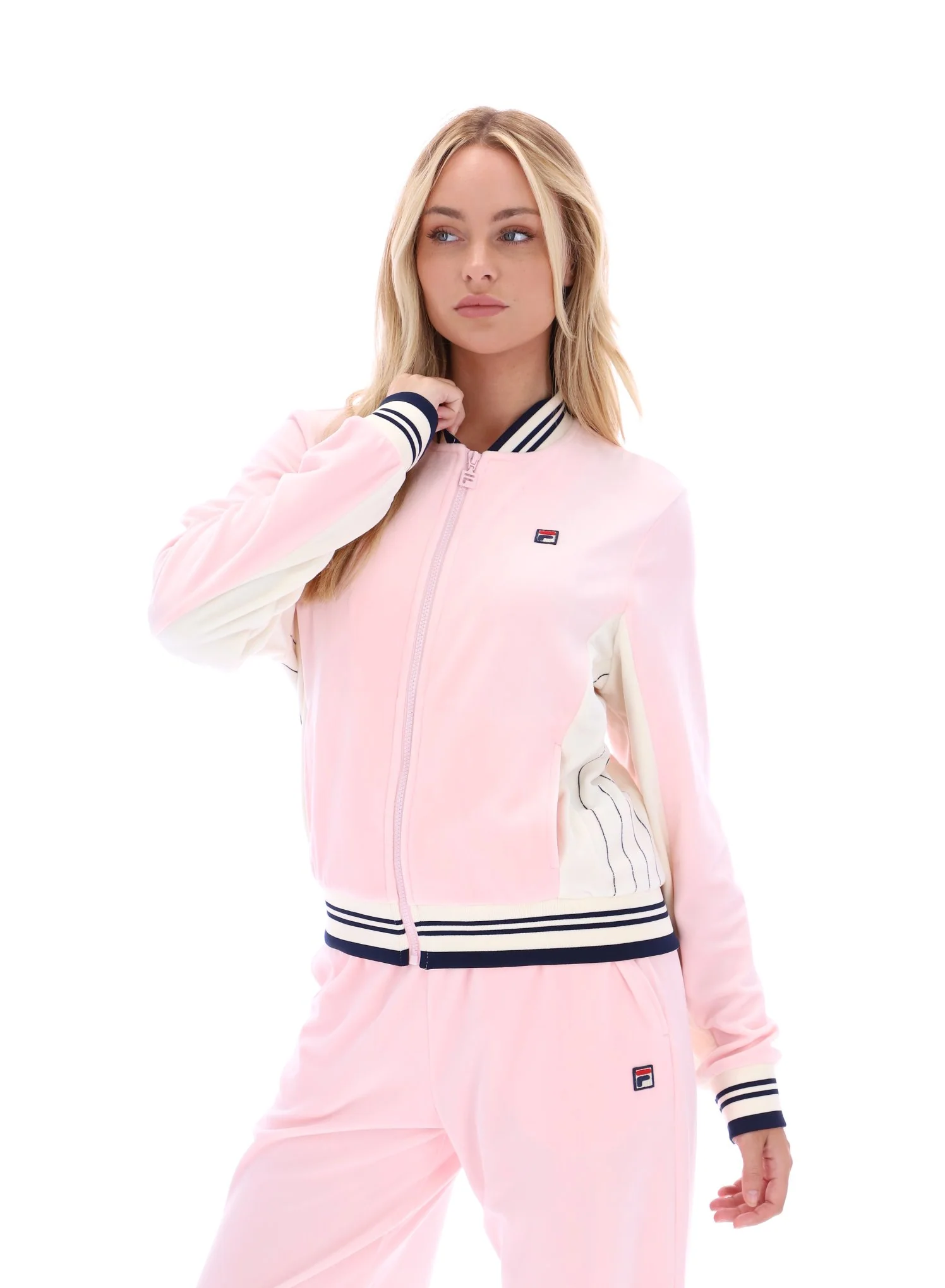 Pinkaboo Jenesis Baseball Zip Up Track Top - Image 6