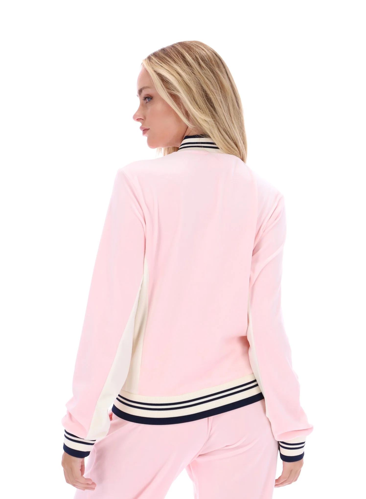 Pinkaboo Jenesis Baseball Zip Up Track Top - Image 7