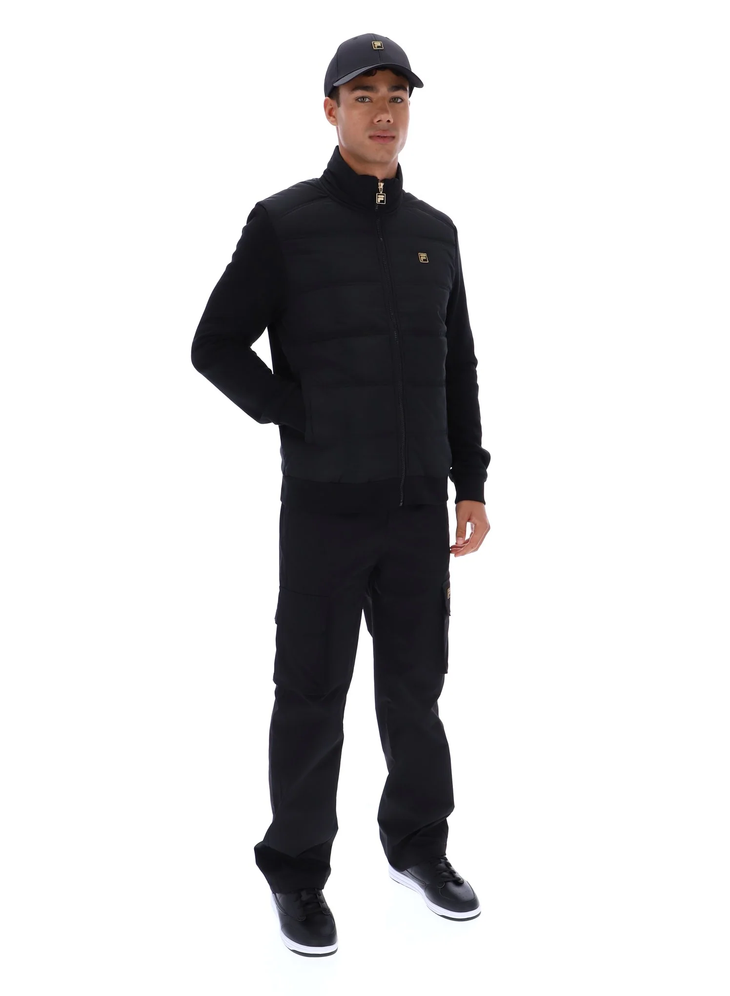 Black Jerry Full Zip Padded Jacket - Image 5