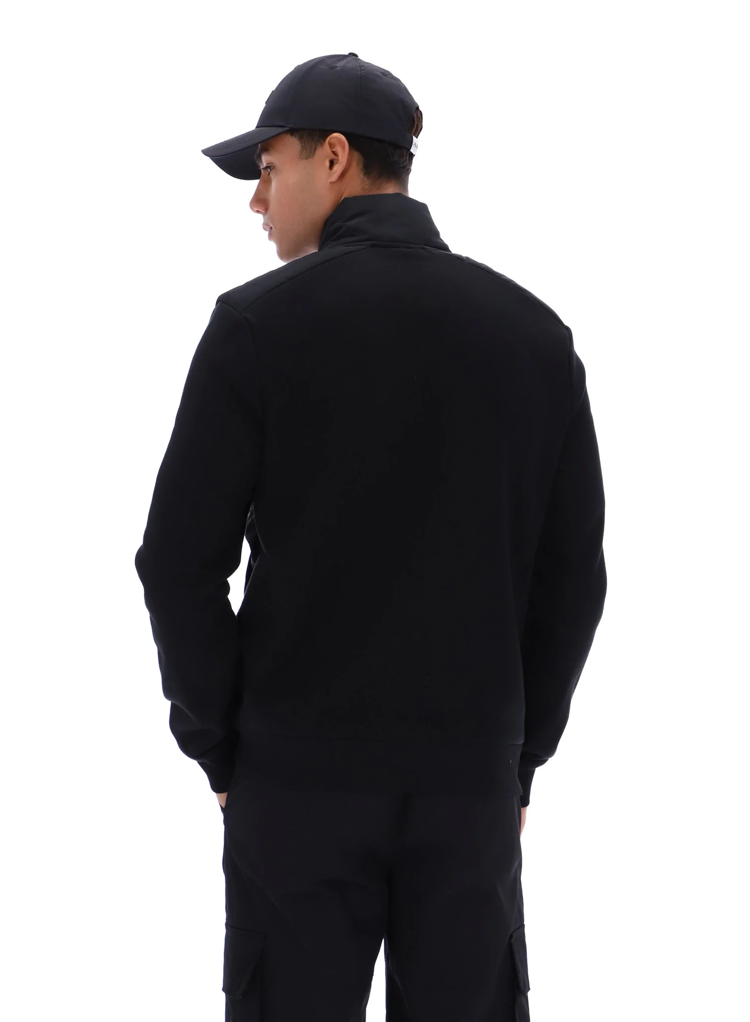Black Jerry Full Zip Padded Jacket - Image 7