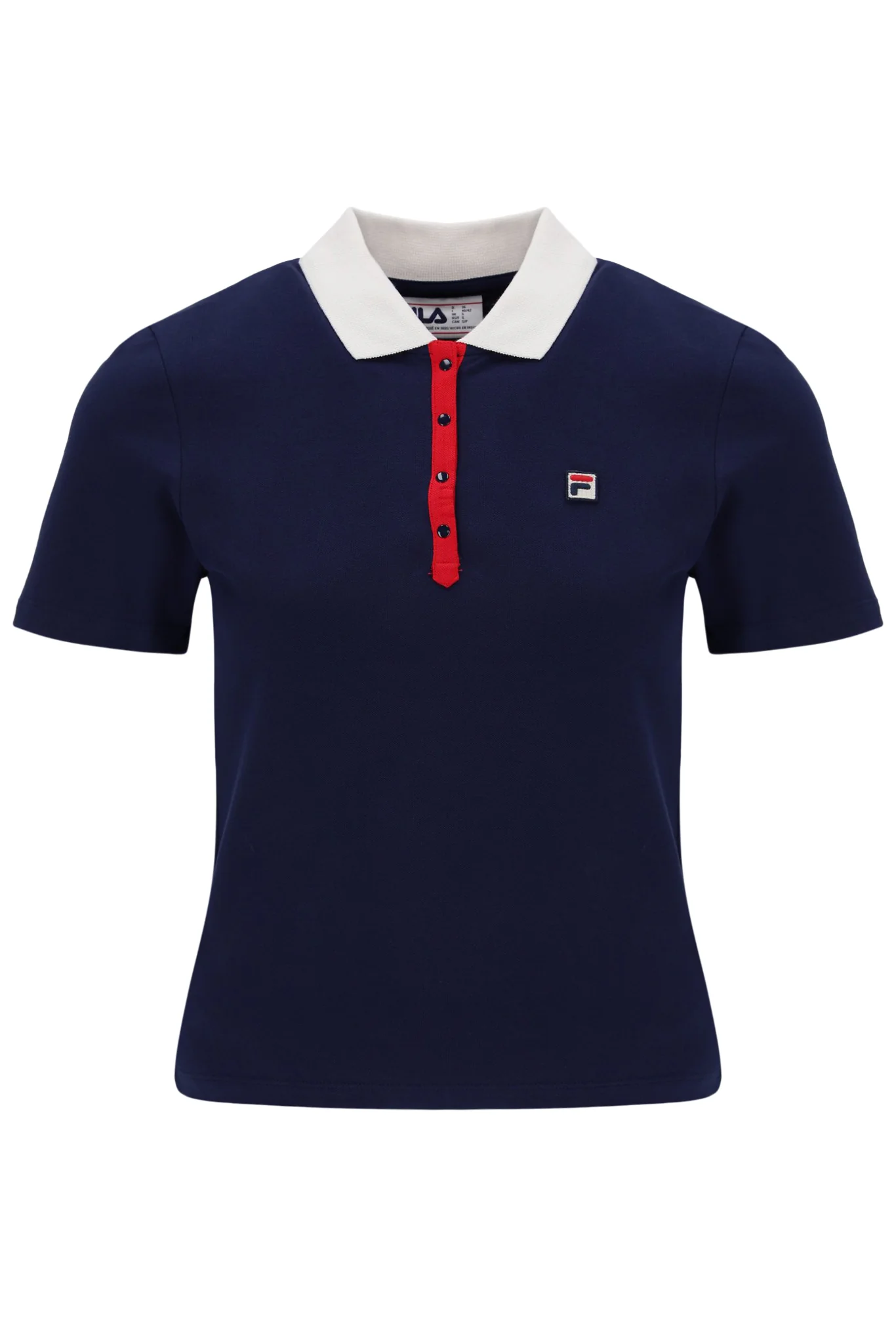 Fila Navy Juno Fitted Iconic Polo - Image 2