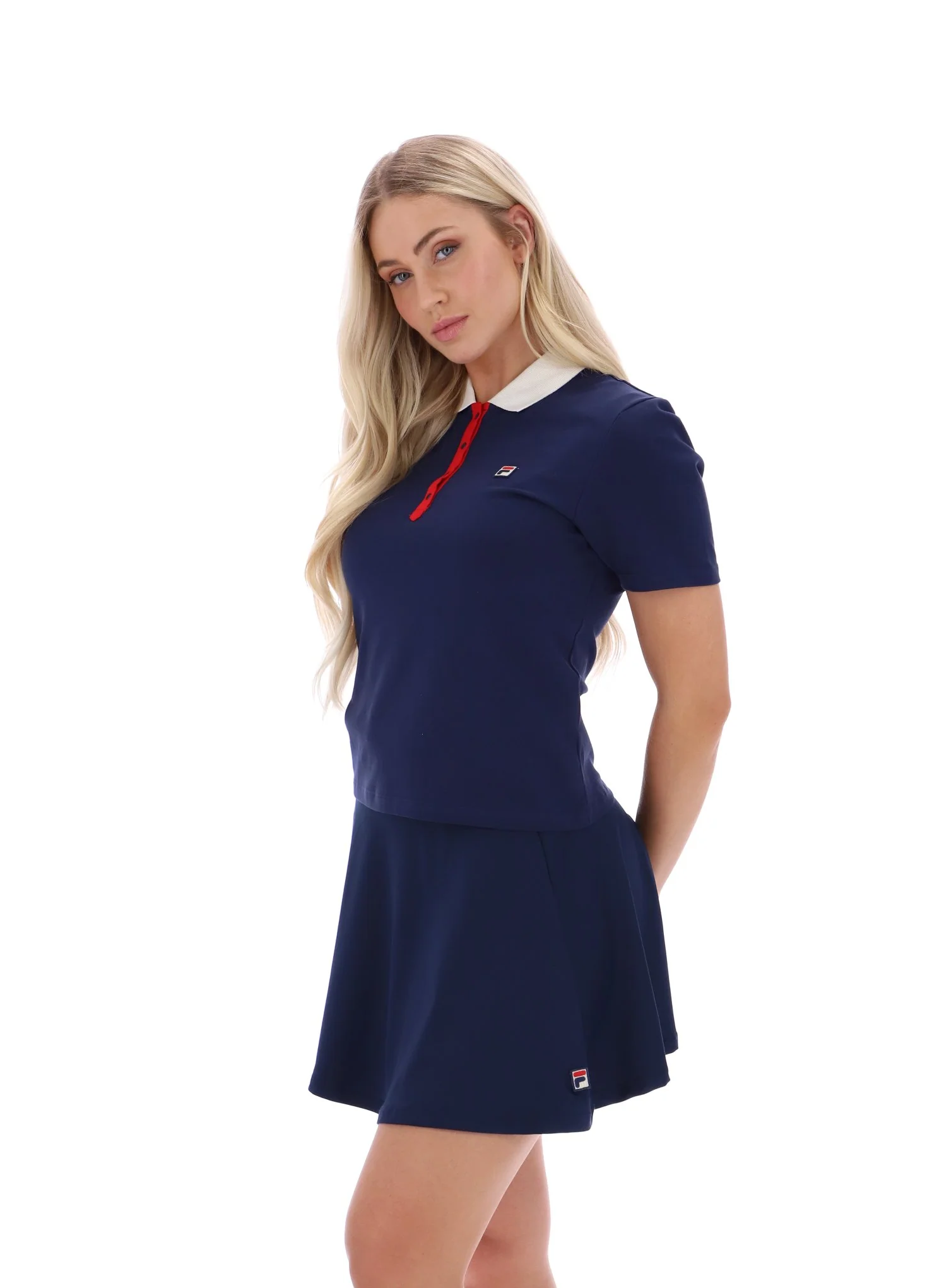 Fila Navy Juno Fitted Iconic Polo - Image 8