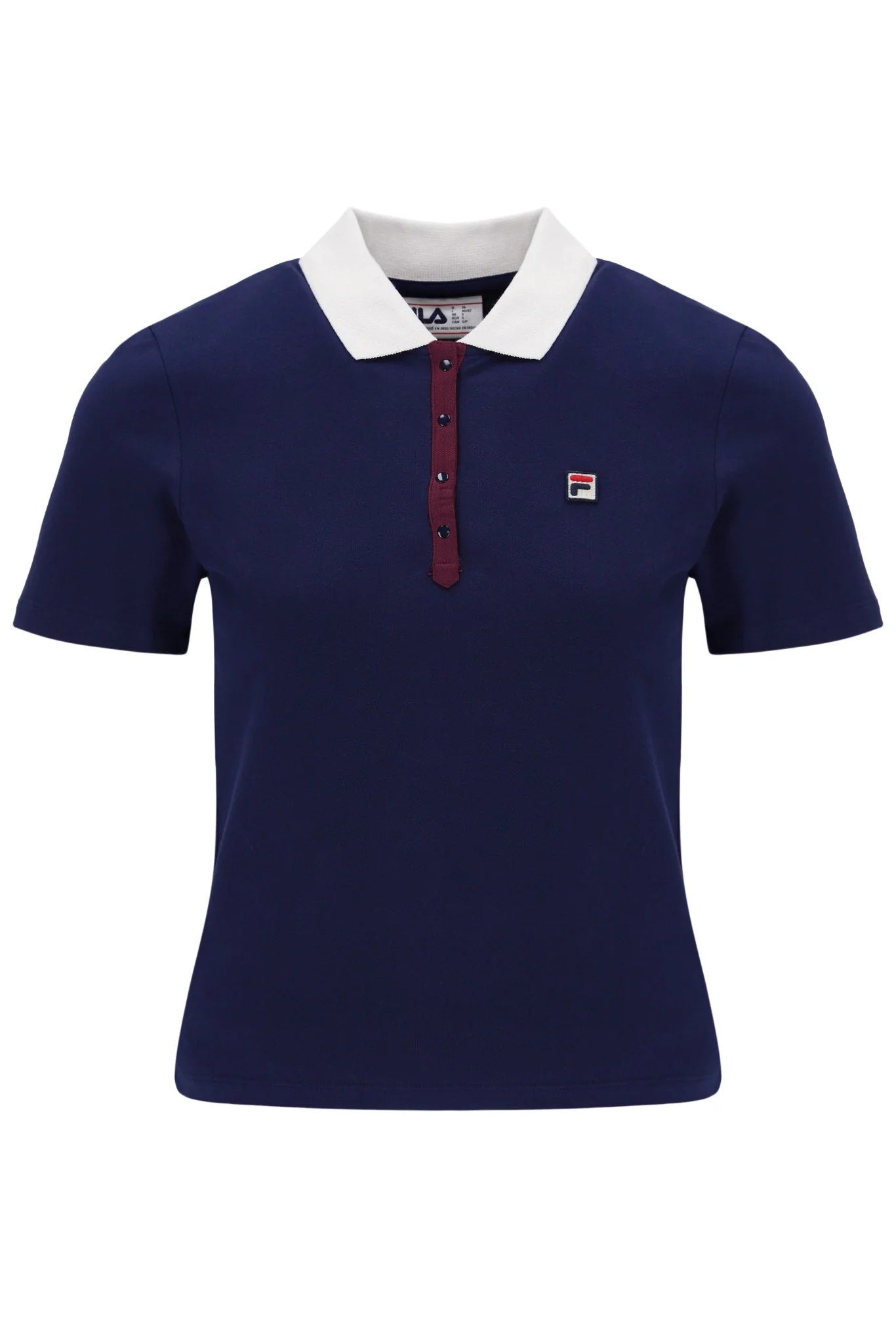 Fila Navy Juno Fitted Iconic Polo - Image 3