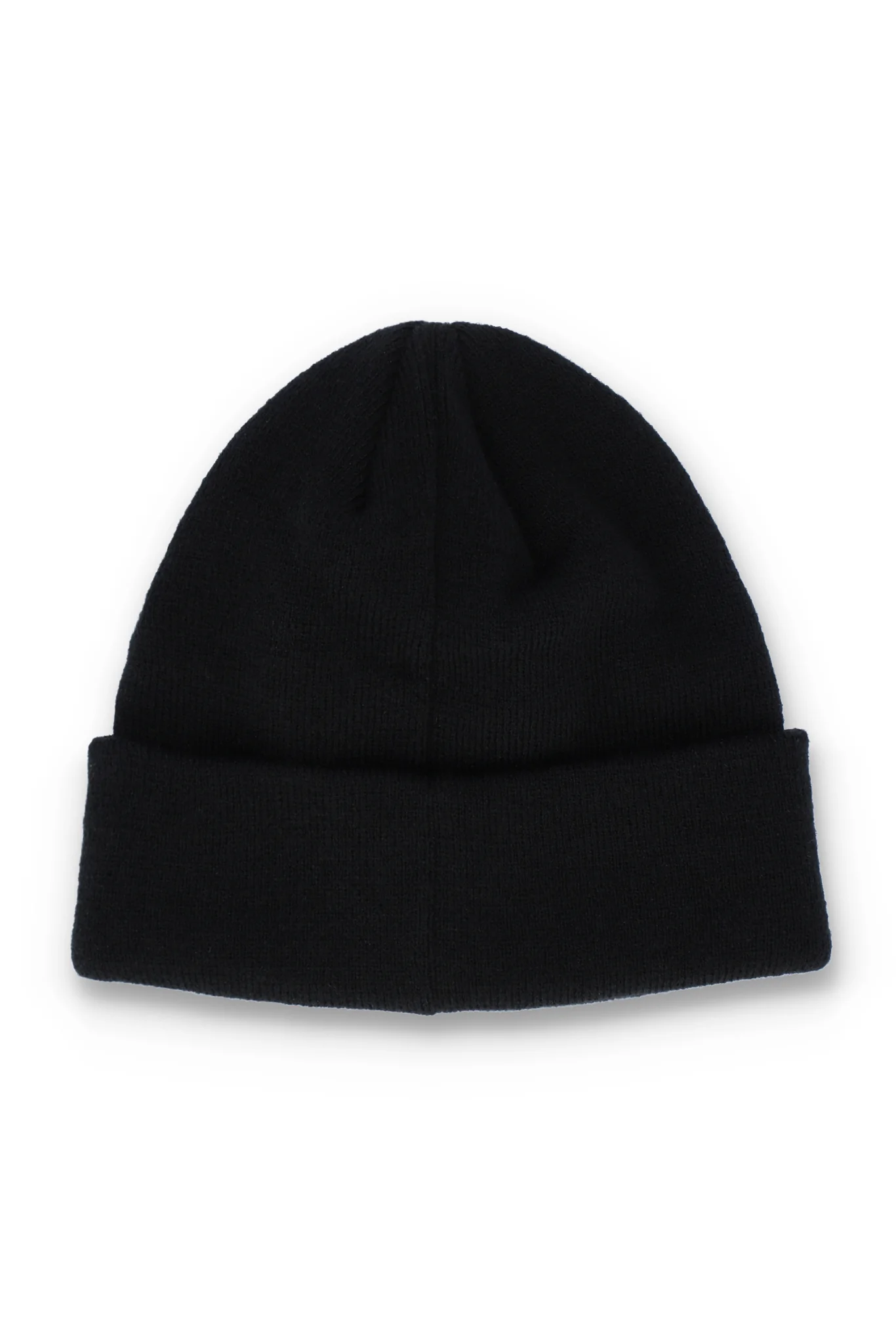 Black Karts Fine Rib Turn Up Beanie - Image 2