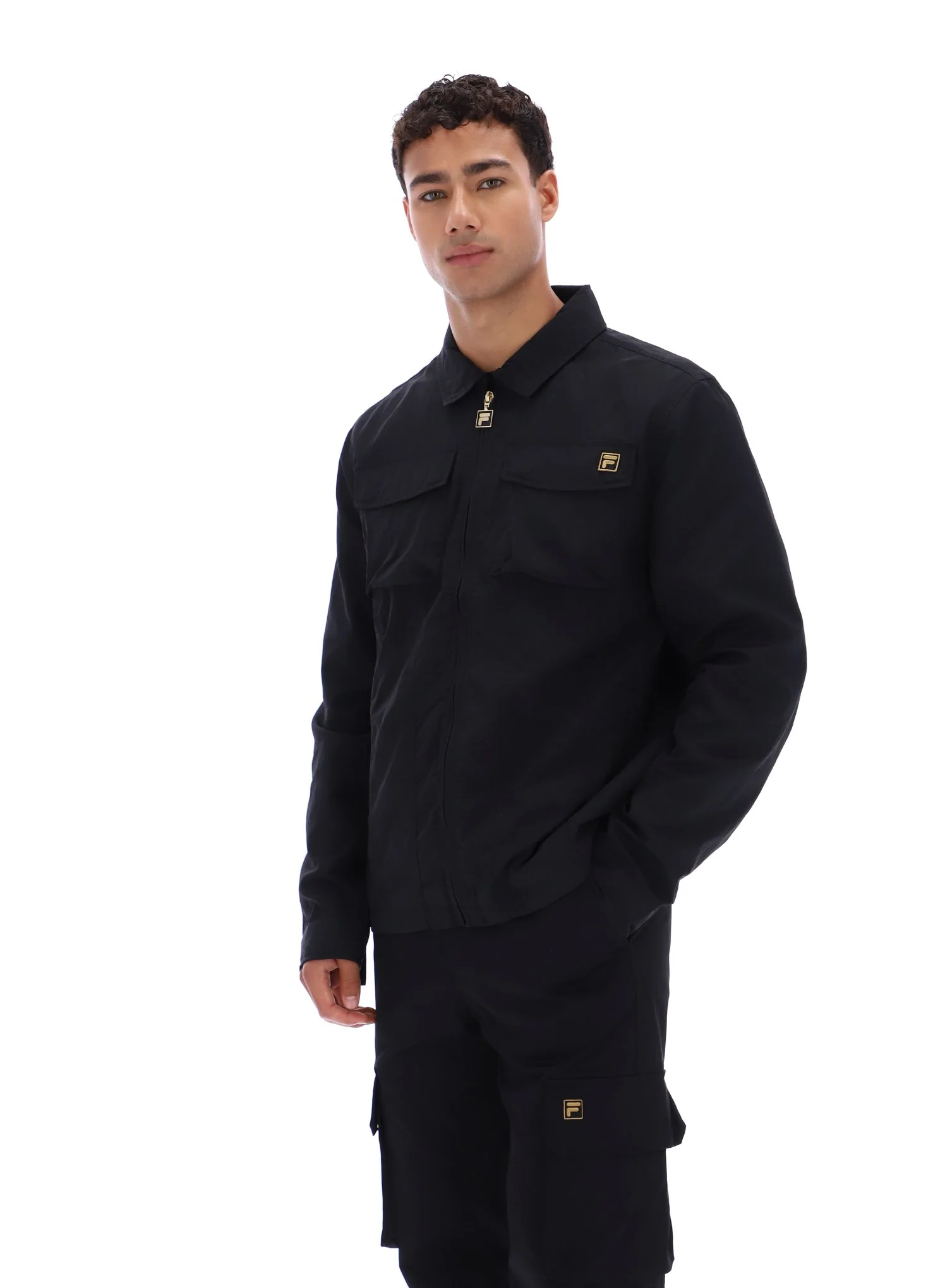 Black Kasa Zip-Through Overshirt - Image 2