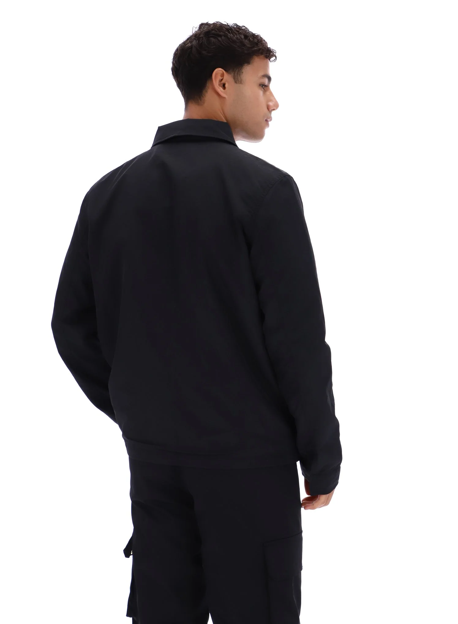 Black Kasa Zip-Through Overshirt - Image 7