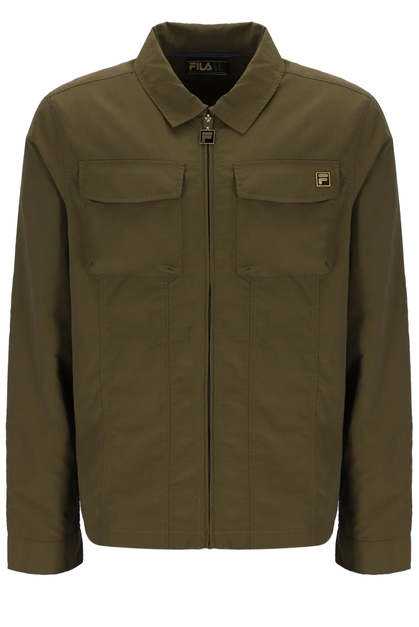 Dark Olive Kasa Zip-Through Overshirt - Image 7
