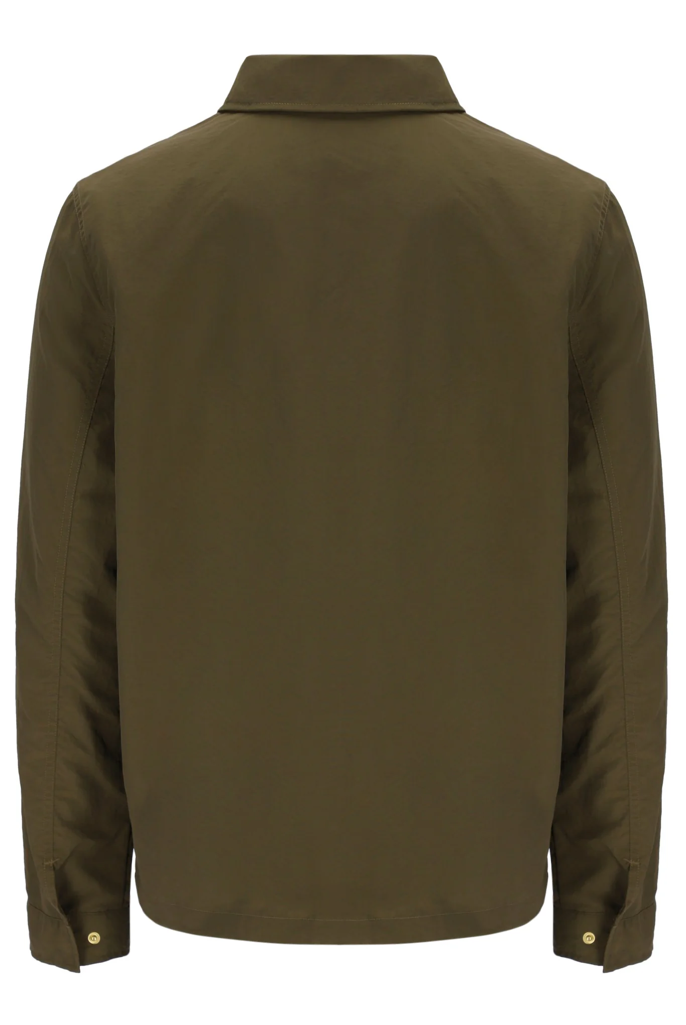 Dark Olive Kasa Zip-Through Overshirt - Image 8