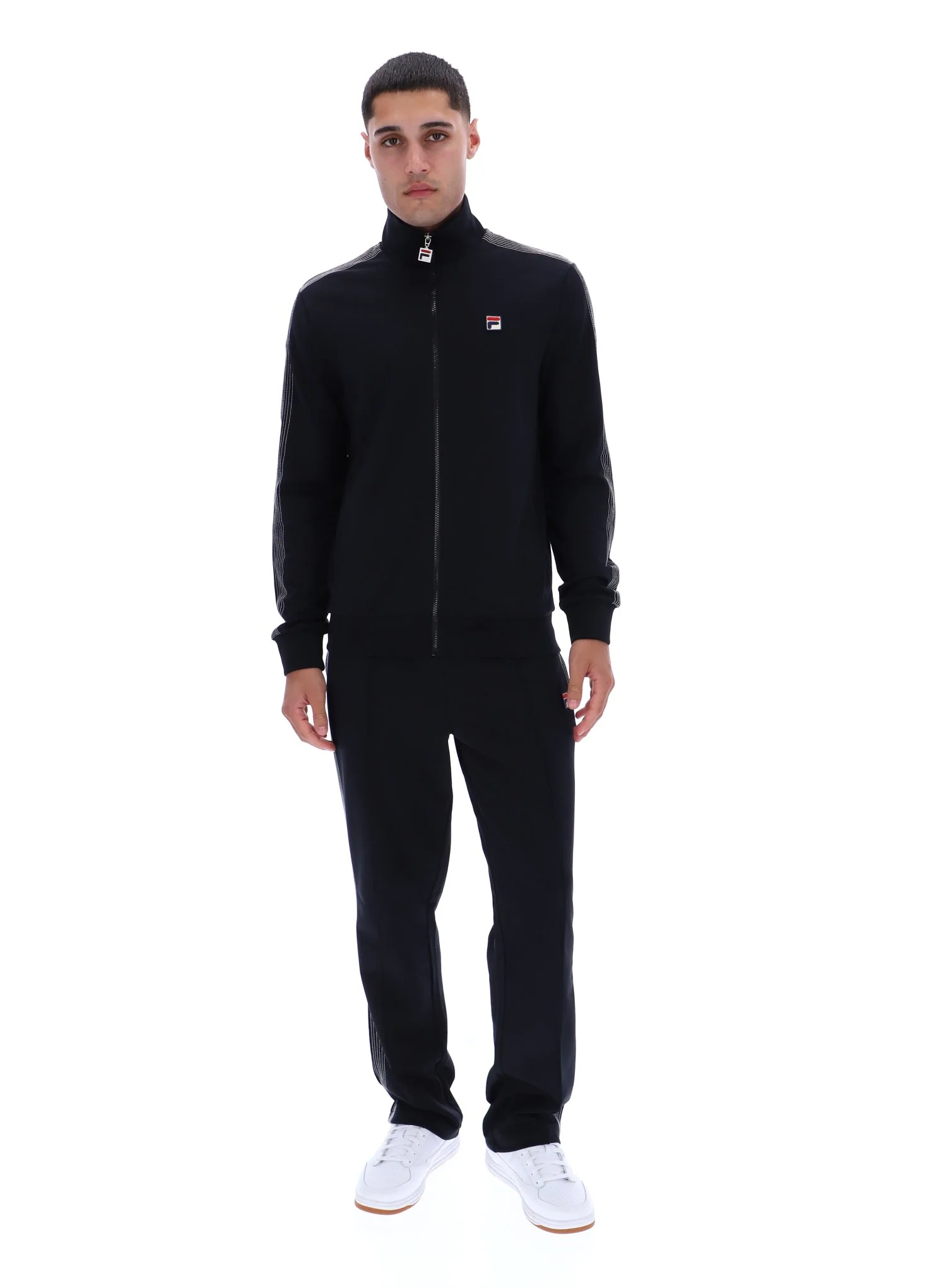 Black Keith Contrast Stitch Track Top - Image 3