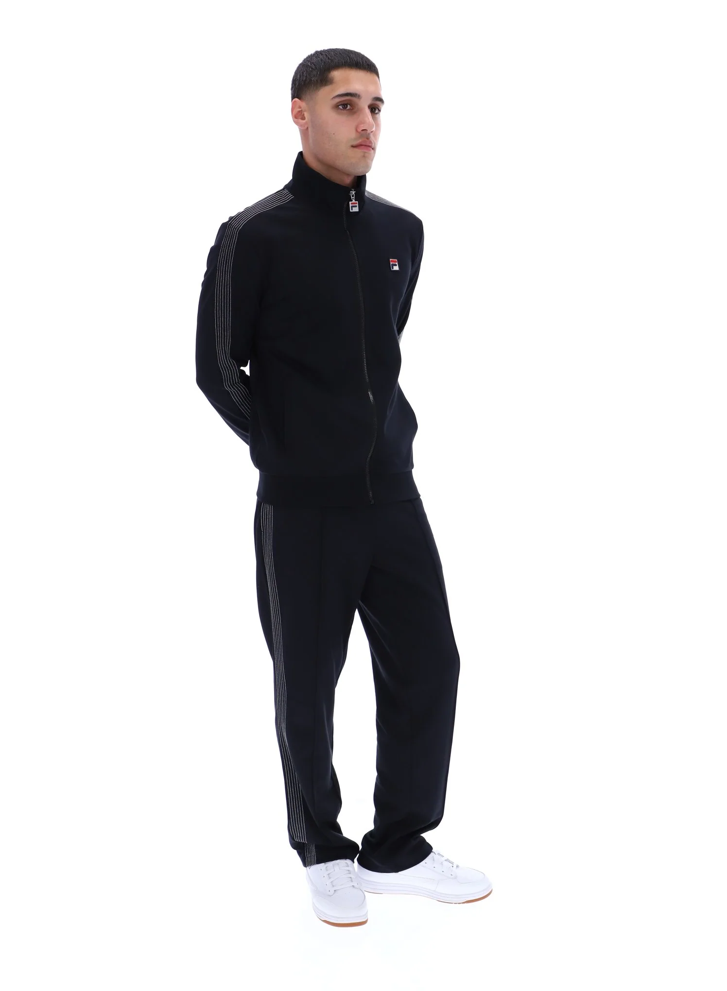 Black Keith Contrast Stitch Track Top - Image 5