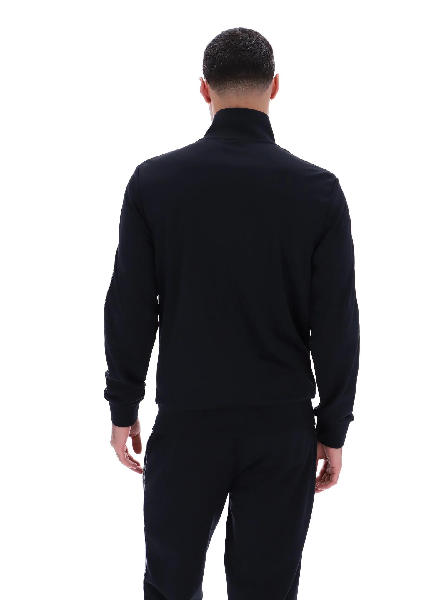 Black Keith Contrast Stitch Track Top - Image 7