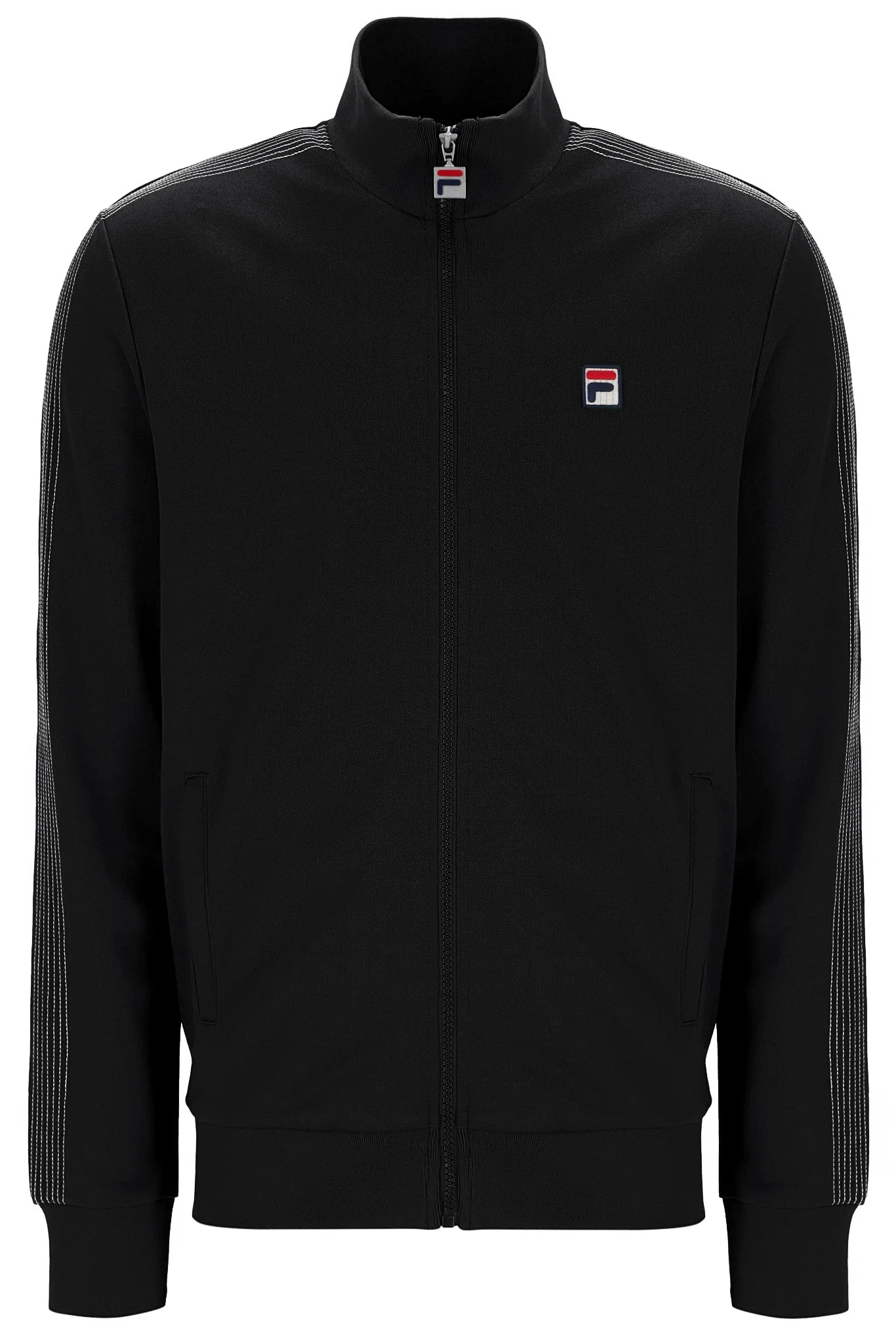 Black Keith Contrast Stitch Track Top - Image 8